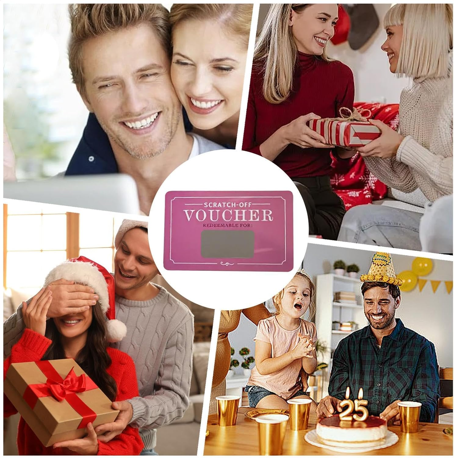 Scratch-Off Love Coupons, Couple Date Cards, Portable Game Props, 24 Cards with Fun Surprises, Perfect for Romantic Game, 4.25X2.76 Inches, Multicolor, 1 Set image number 6