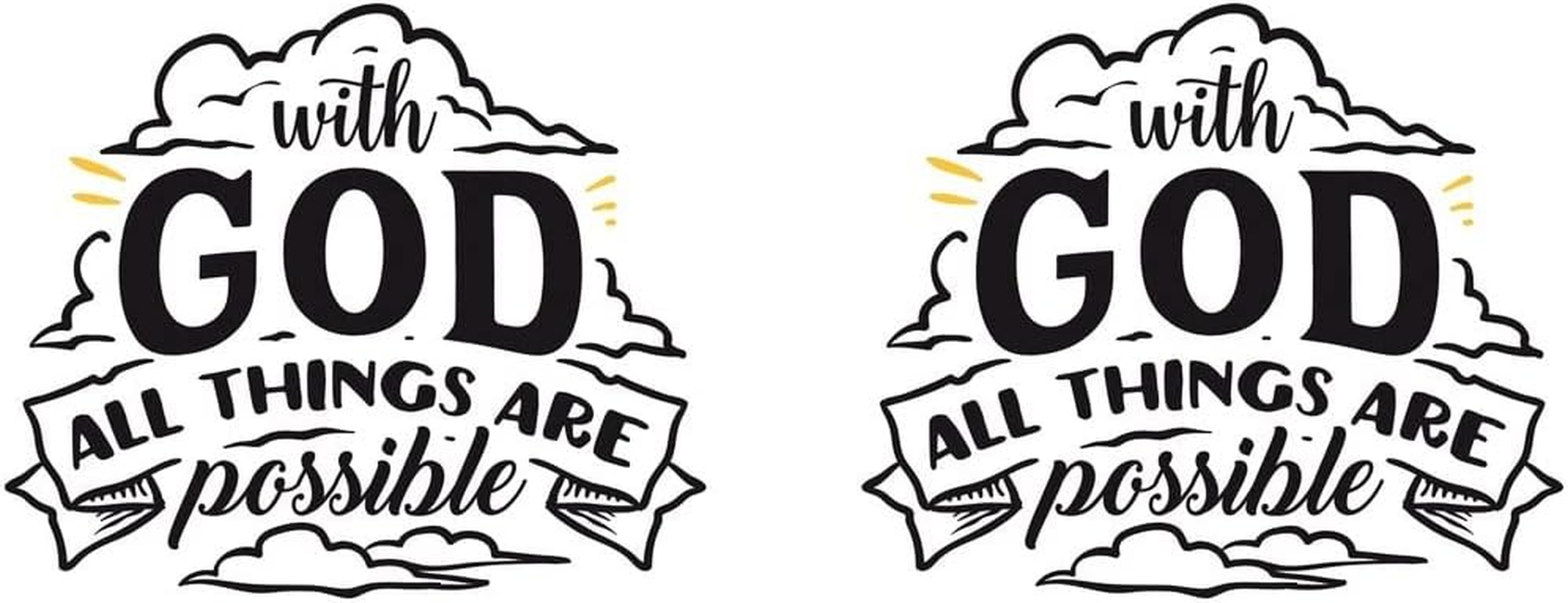 Samunshi&reg; with God All Things Are Possible Mug Faith Jesus Bible Verse Gift Coffee Mug Tea Cup Coffee Pot Coffee Mug Black image number 1