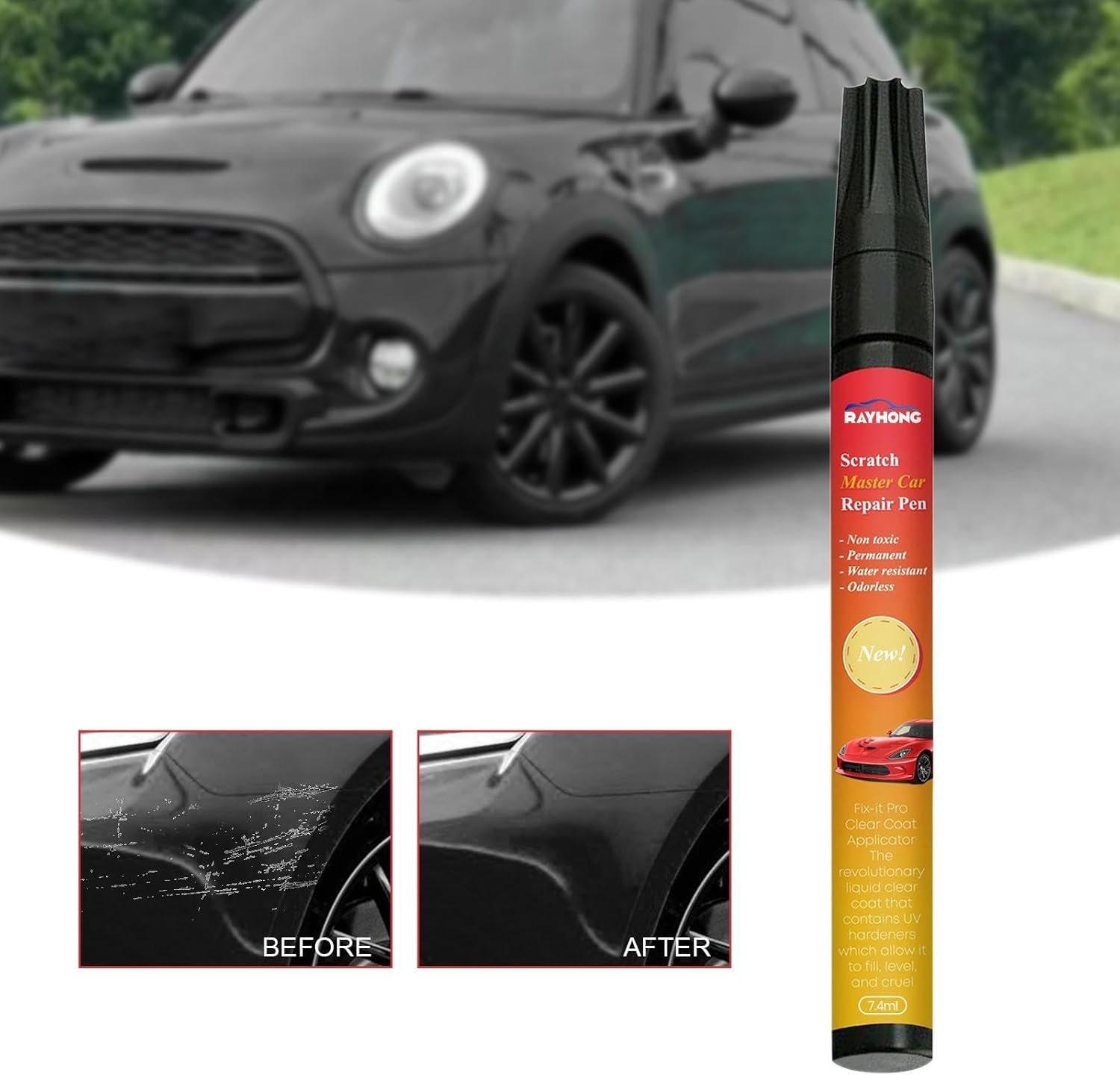 Car Touch up Scratch Remover Waterproof Vehicles Accessory Small Scratches Scratch Repair image number 2