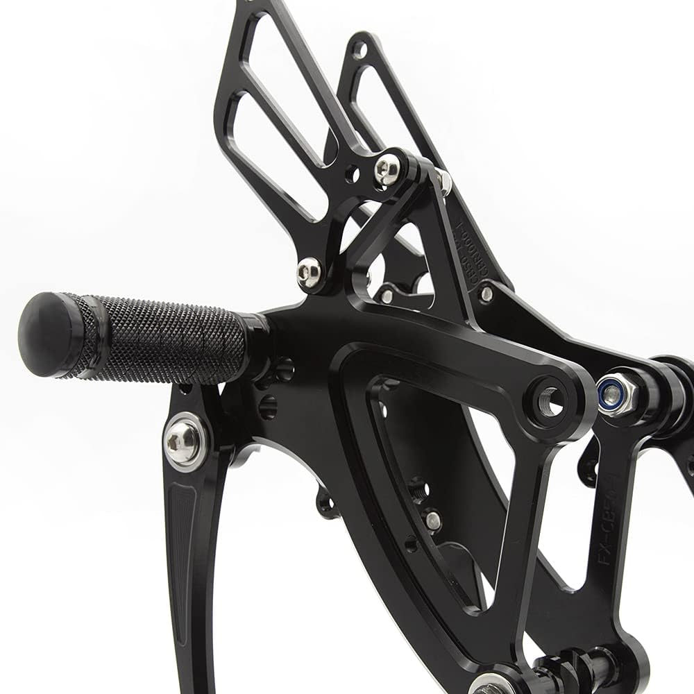 CNC CBR500R 13-19 Motorcycle Adjustable Rearsets Foot Pegs Rear Set Footpeg Brake Shift Pedal Compatible with CBR500R CBR400R CB500F CB400F 2013-2019 Black image number 2