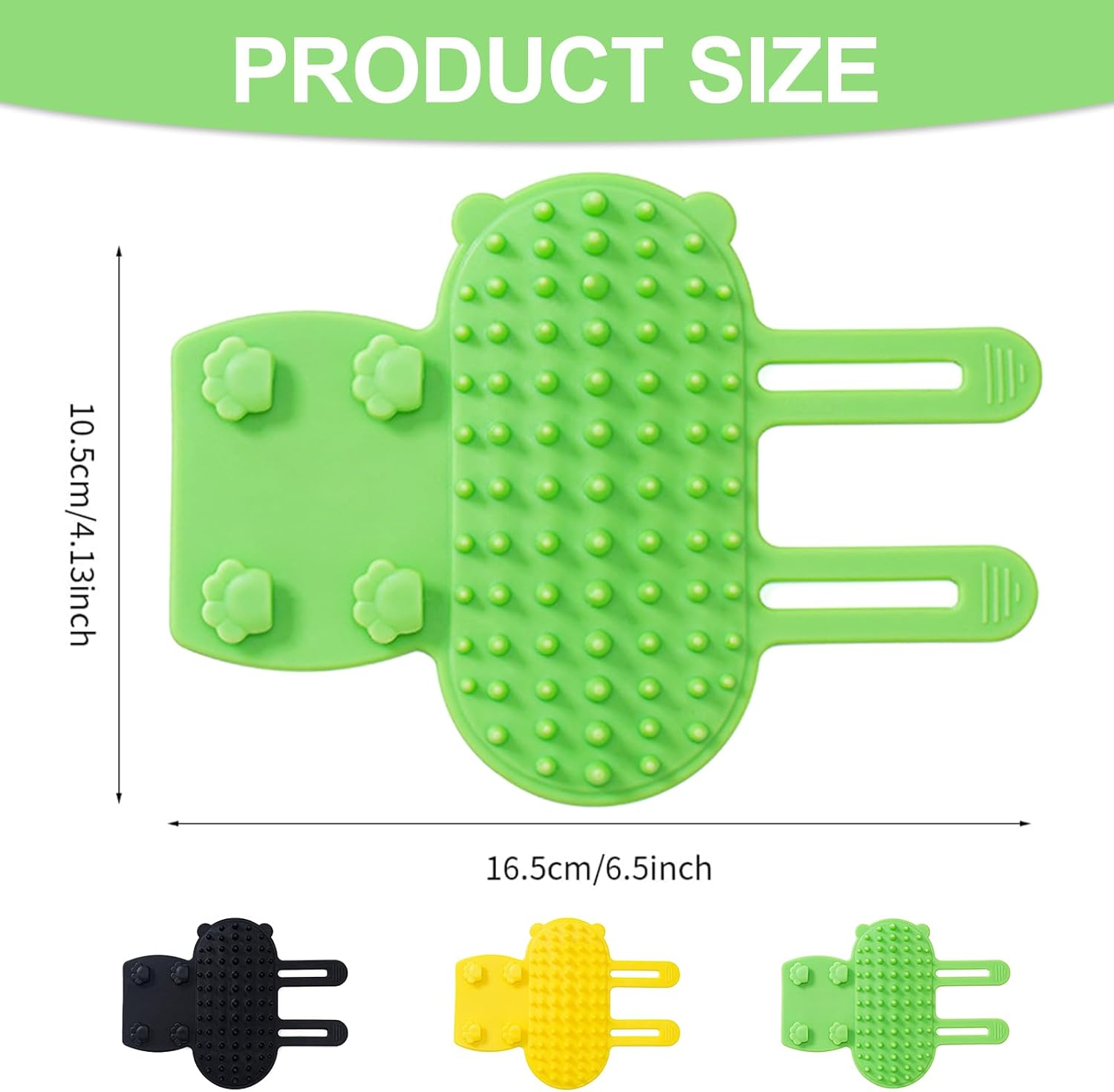 Qaestuan Pack of 4 Self-Cleaning Cat Brush, Silicone Massage Corner for Cats, Silicone Cat Care Massage Hair Loss Brush with Strap, Grooming Brush Cat, for Cats Massage and Hair Removal