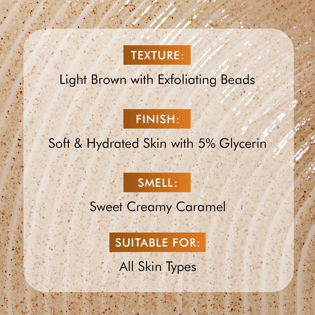 Mcaffeine 7% Exfoliating Body Wash with 1% Salicylic 2% Lactic Acid | Reduces Body Acne, Strawberry Skin, Ingrown Hair & Smoothes | Sweet Caramel Shower Gel for Women & Men- All Skin Types (300Ml) image number 1