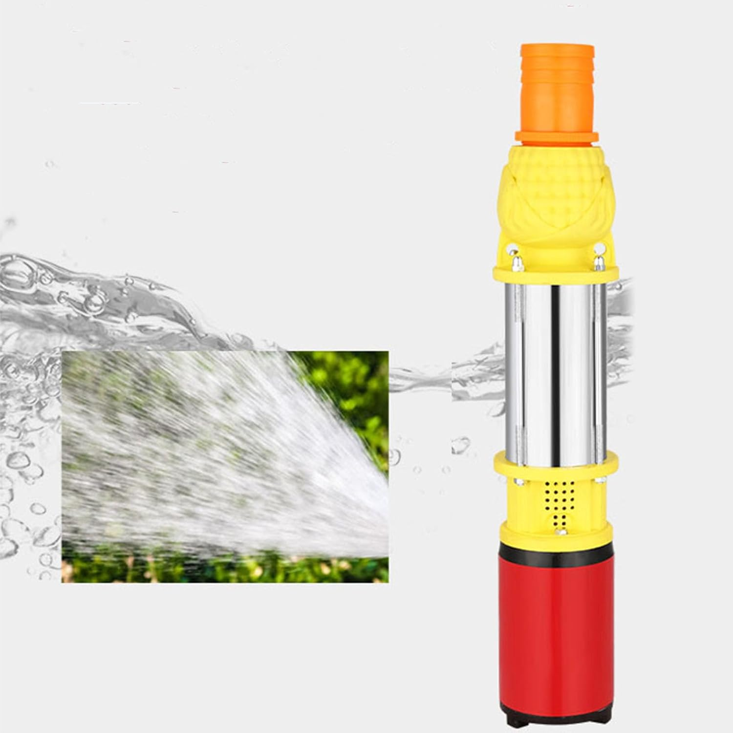 Cryfokt High Performance Stainless Steel DC Submersible Pump, Brushless Solar Pump for Irrigation Systems, &sup3;/H, Lifting Height 20 Meters image number 1