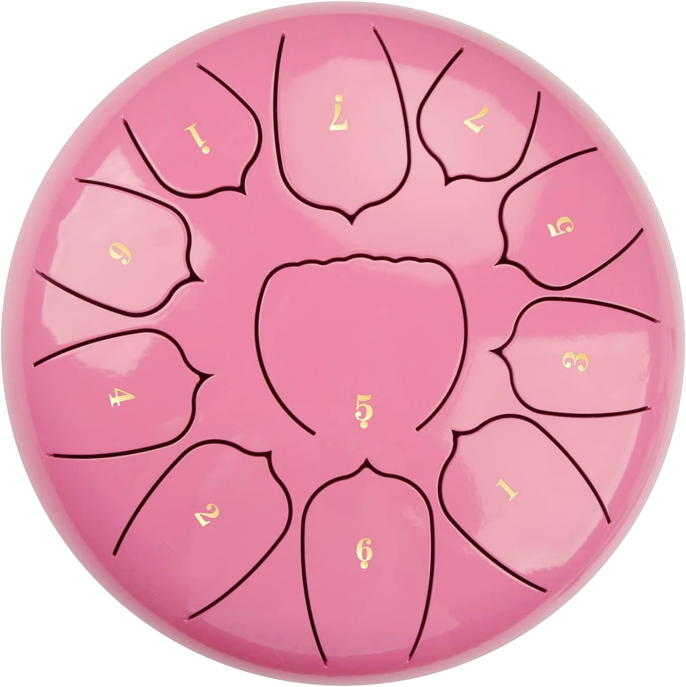 10 Inch Steel Tongue Drum 11 Notes Handpan Drum with Drum Mallet Finger Picks Percussion for Meditation Yoga - Dark Blue image number 6