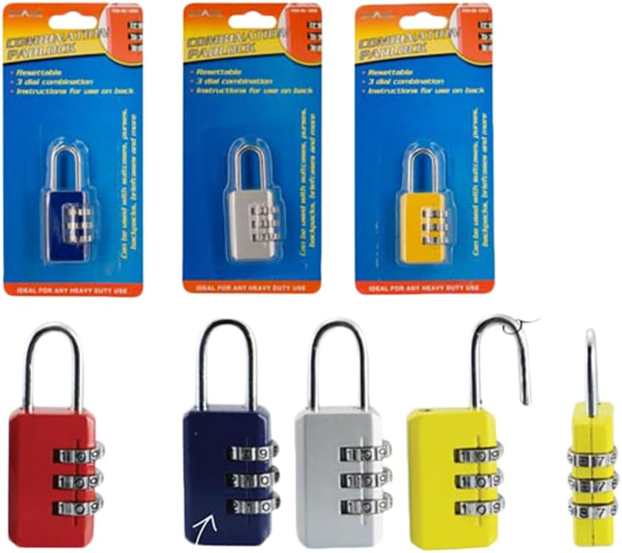 Duramax 3 Digit Code Combination Padlock