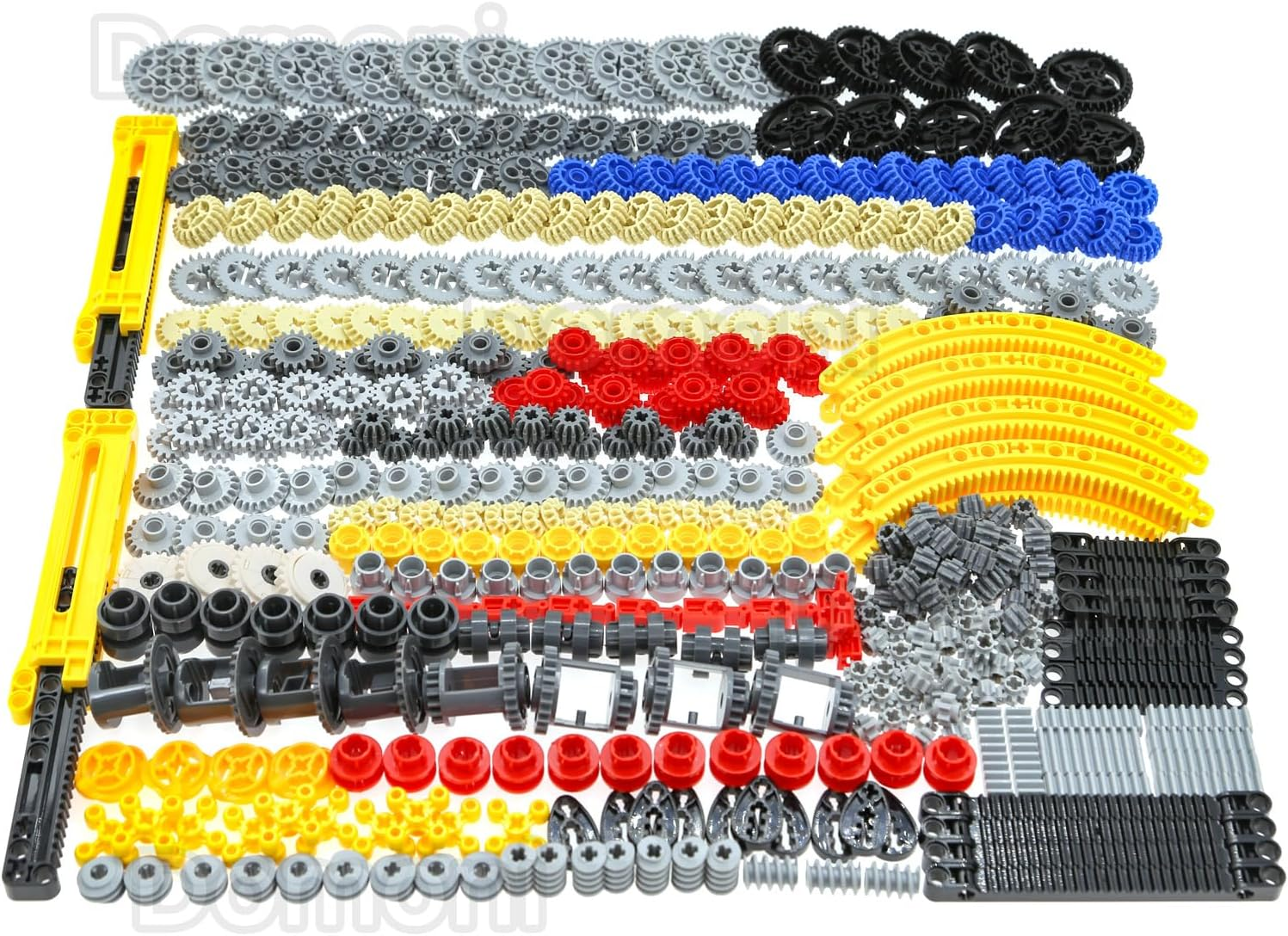 Technic Parts for  Kits, 466 Pieces Car Gear Axle Pin Chain Link Tire Wheels Building Blocks Set - Compatible with Major Brands image number 1