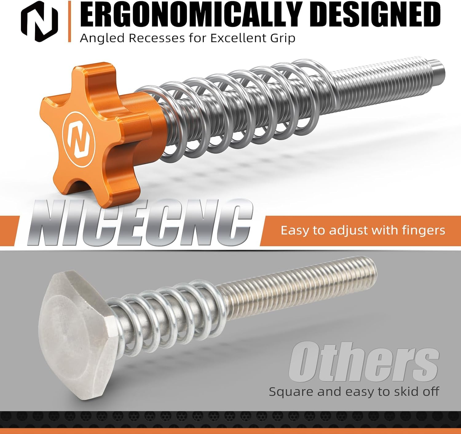 NICECNC Orange Idle Adjustment Screw Compatible with KTM 250XCW Tpi 300XCW Tpi 250EXC Tpi 300EXC Tpi 2018-2023 150XCW TPI 2020-2023 See Fitment
