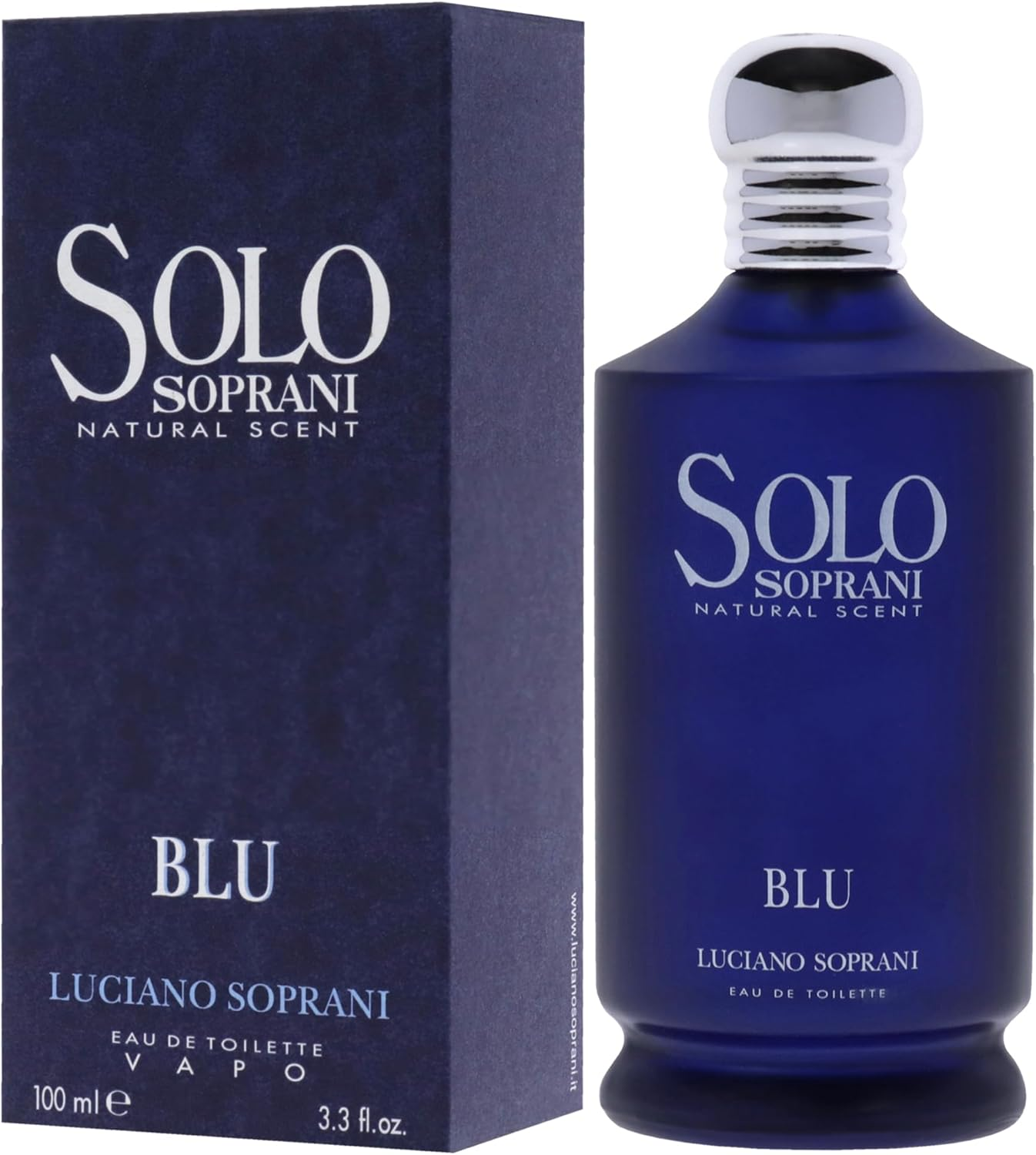 Luciano Soprani Solo Soprani Blu Eau De Toilette Spray for Men, 97.59 Ml Pack of 1