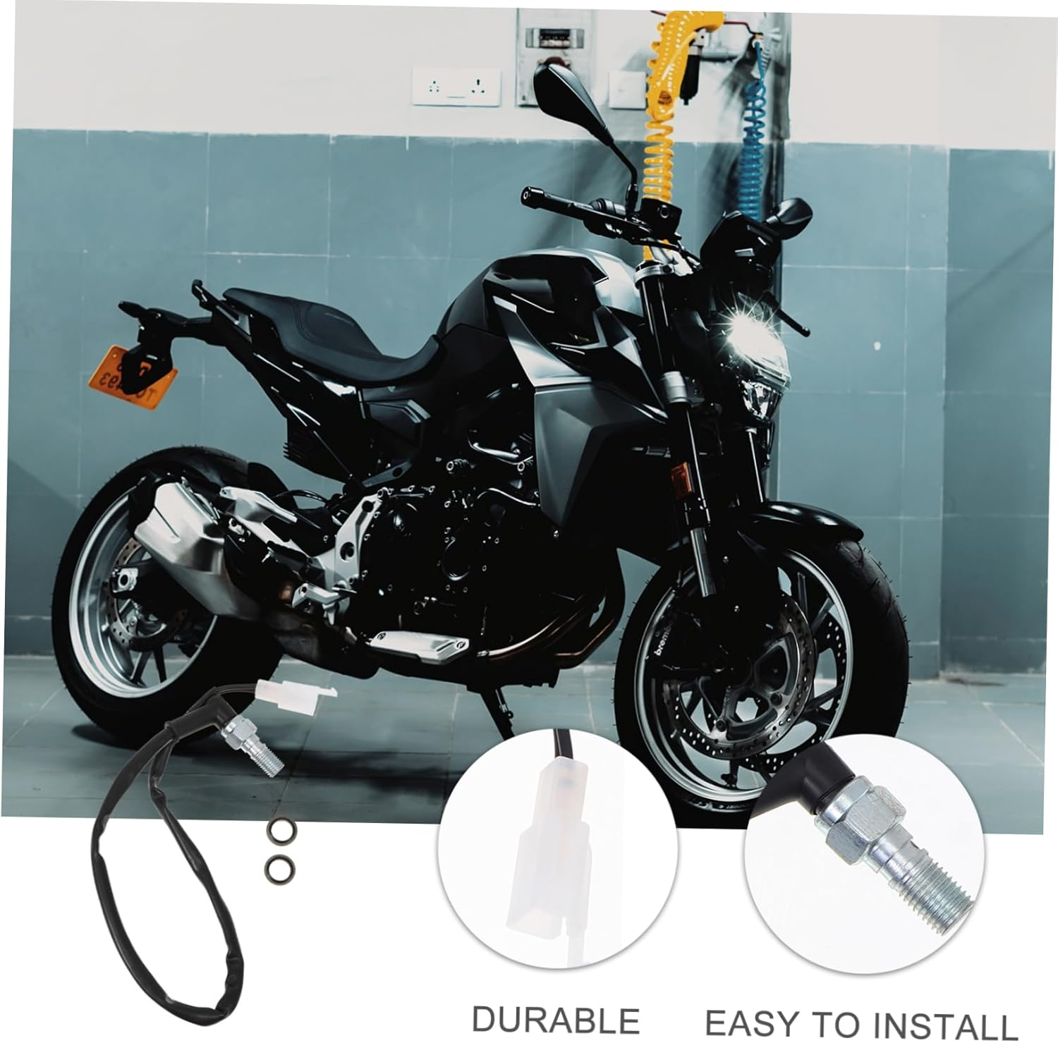 BUGUUYO Lightweight Motorcycle Hydraulic Brake Switch Line Front Brake Motorbike Hydraulic Pressure image number 6