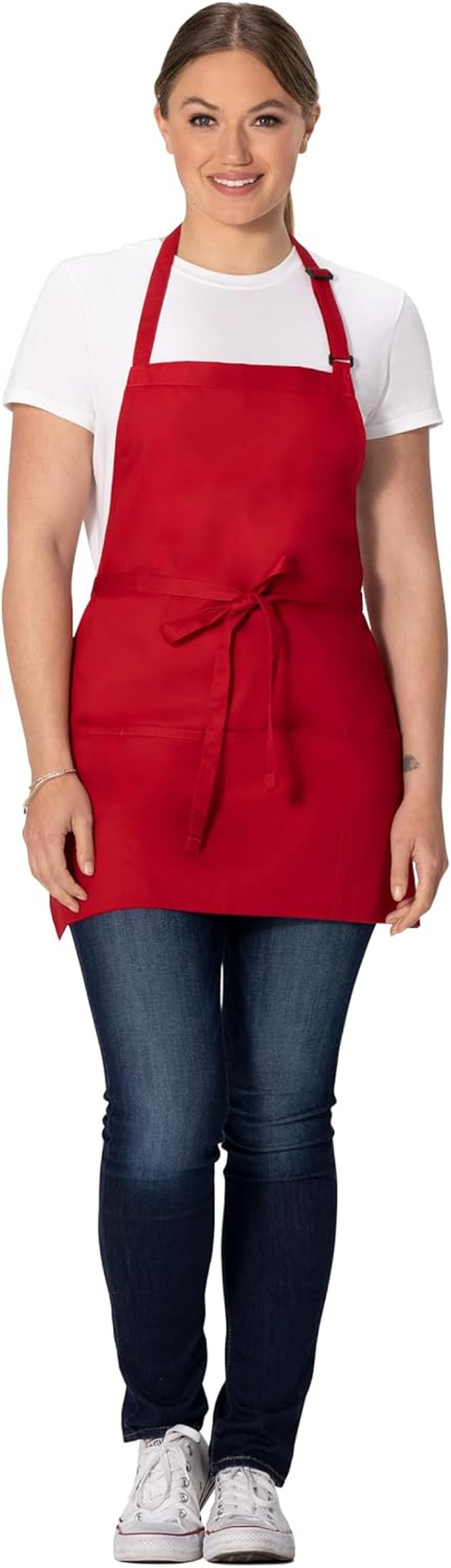 Chef Works Women'S Three Pocket Bib Apron image number 6