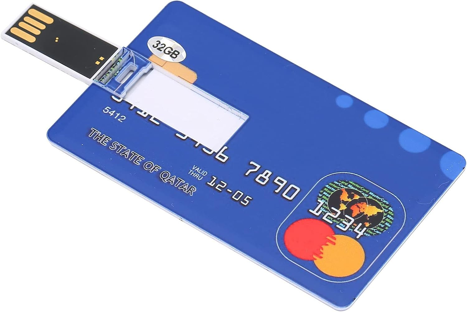 USB Flash Drive, 32GB Credit Bank Card Shape Flash Drive U Disk Thumb, for Data Storage and Transfer image number 5