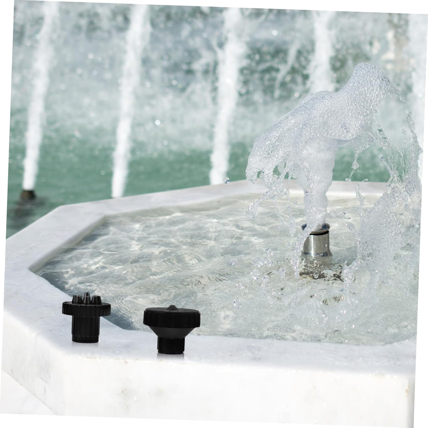 HAKIDZEL Outdoor Water Fountain Nozzle Pond Fountain Spray Head Water Feature Sprinkler Head image number 5