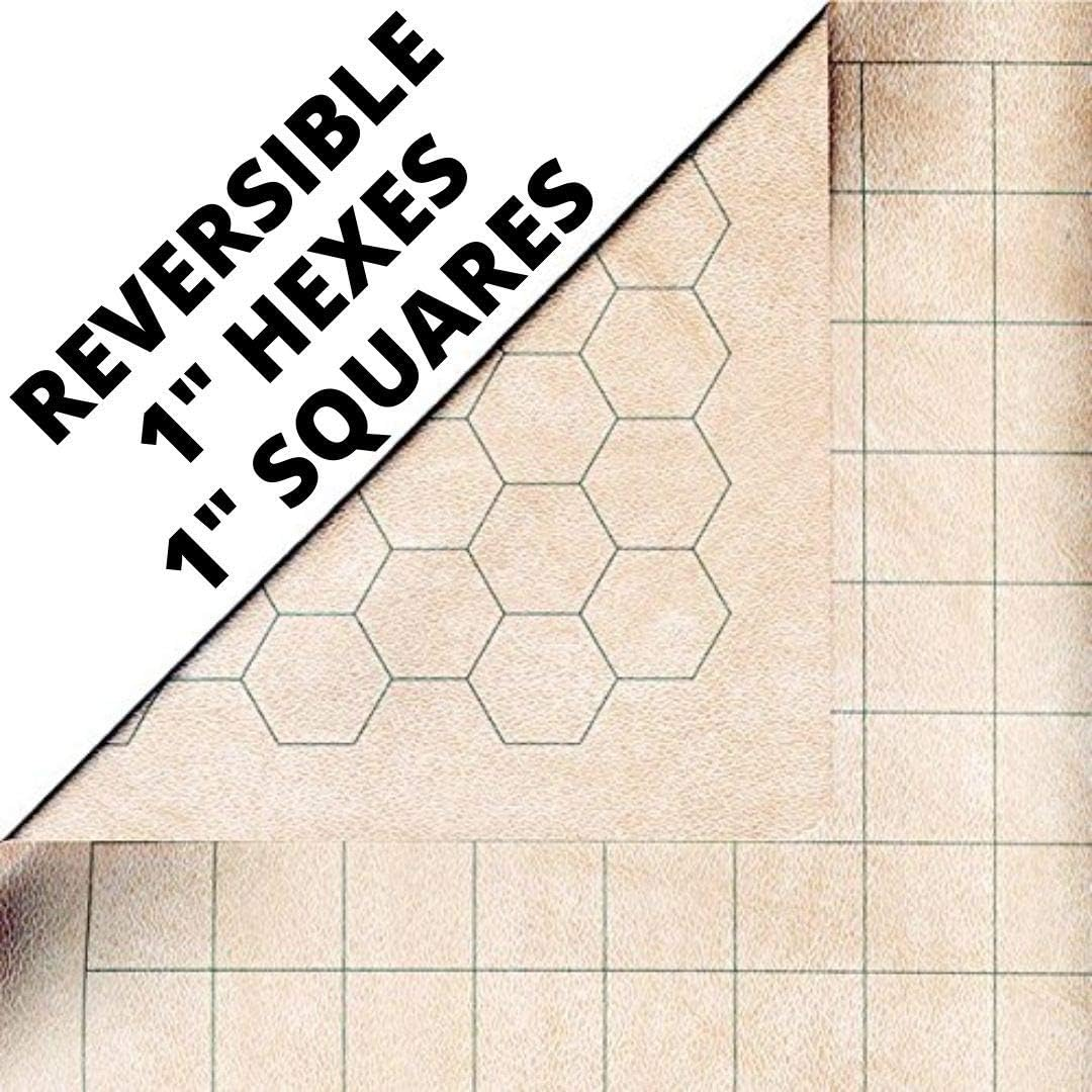 Chessex CHX 96246 Reversible Battlemat 1 Squares and 1 Hexes (23 1/2 X 26) image number 5