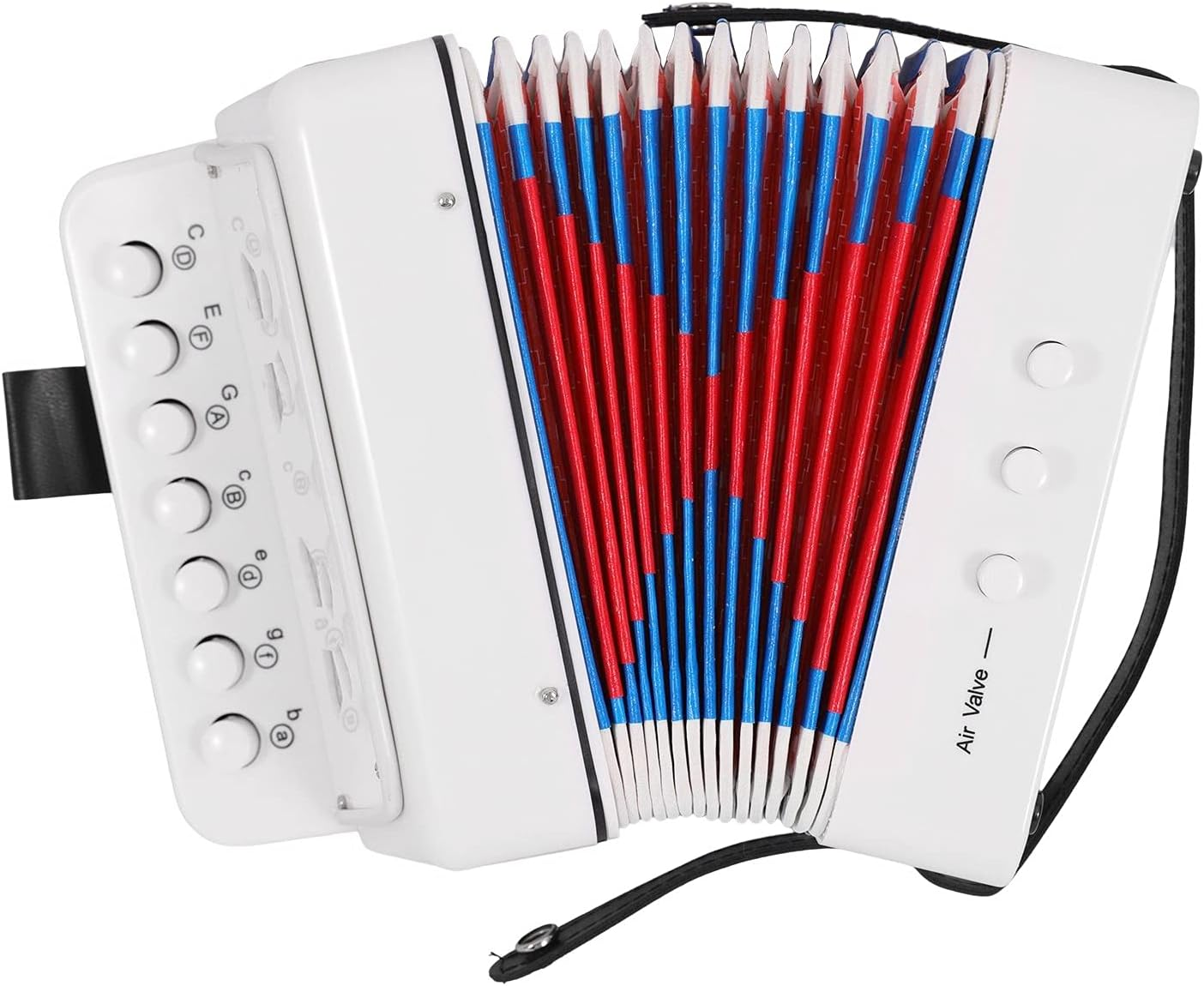 Accordion,10 Keys Control Accordion Musical Instruments Mini Accordion Instrument ABS Material Musical Instrument for Beginners image number 5