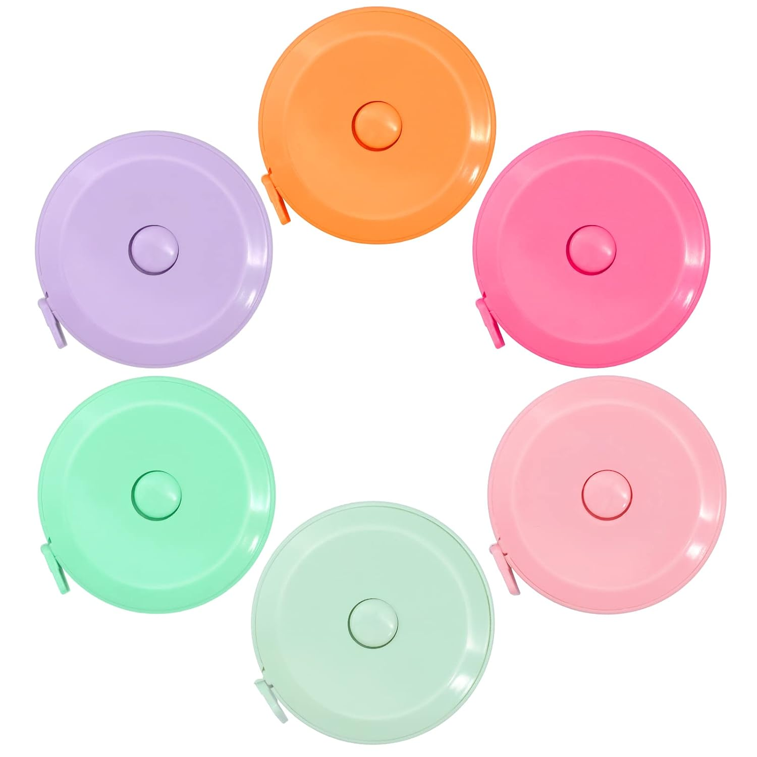 Tape Measure, 5 Pack Measuring Tape for Body Measurements Weight Loss, Retractable Sewing Fabric Cloth Tailor Waist Soft Small Pink Tape Measure Body Measuring Tape, 150Cm/60Inch