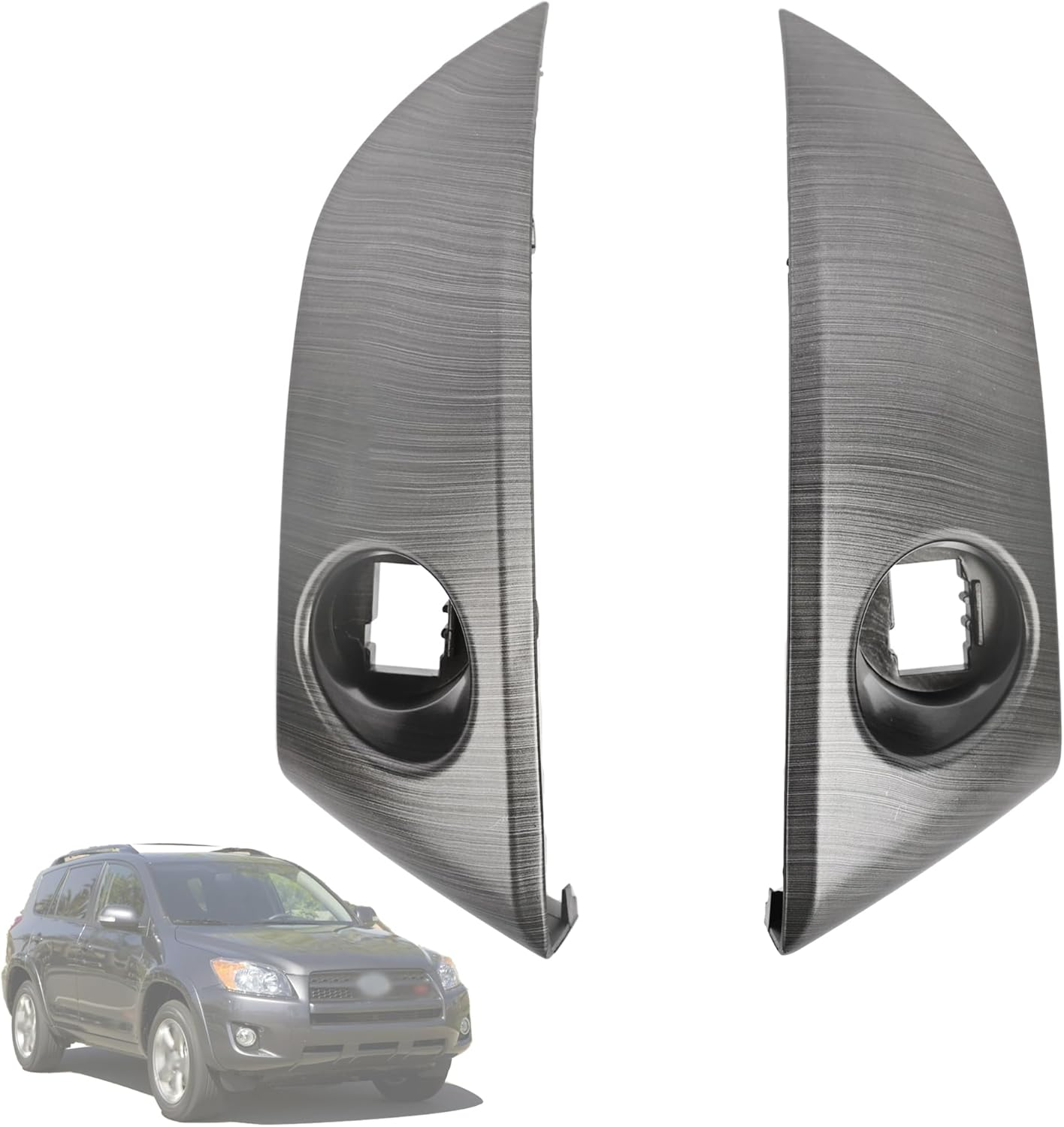 Magimaker Central Dashboard Cover Strip Trim Center Instrument Cluster Panel Trim 55413-42070-B0 55412-42060-B0 Compatible with Toyota RAV4 Base Limited EV Sport 2006 2007 2008 2009 2010 2011 2012 image number 4