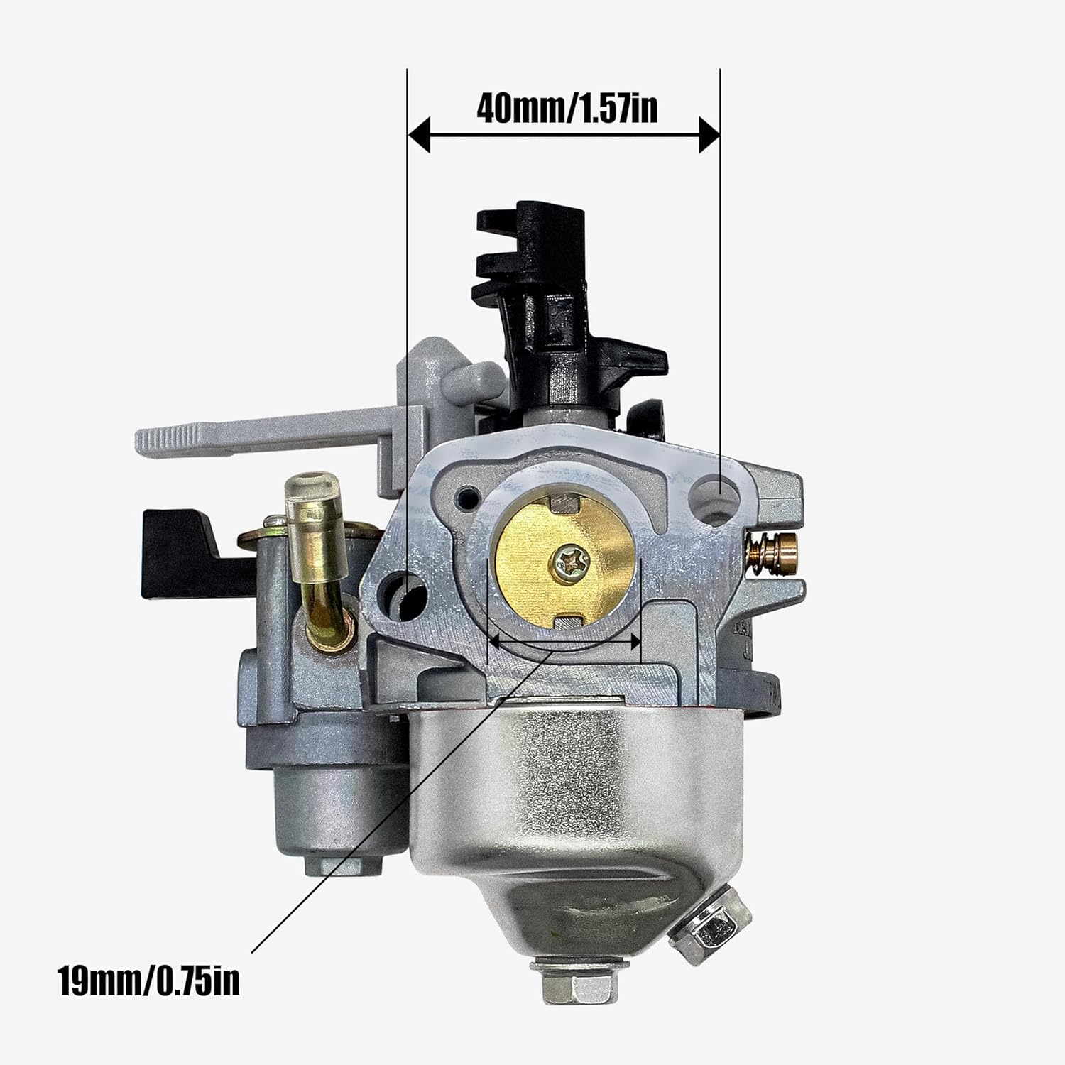 HUAYI P19 Carburetor for Honda GX160 GX200 5.5HP 6.5HP 16100-ZH8-W61 16100-ZL0-W51 Predator 196Cc 212Cc 224Cc OHV Engine image number 2