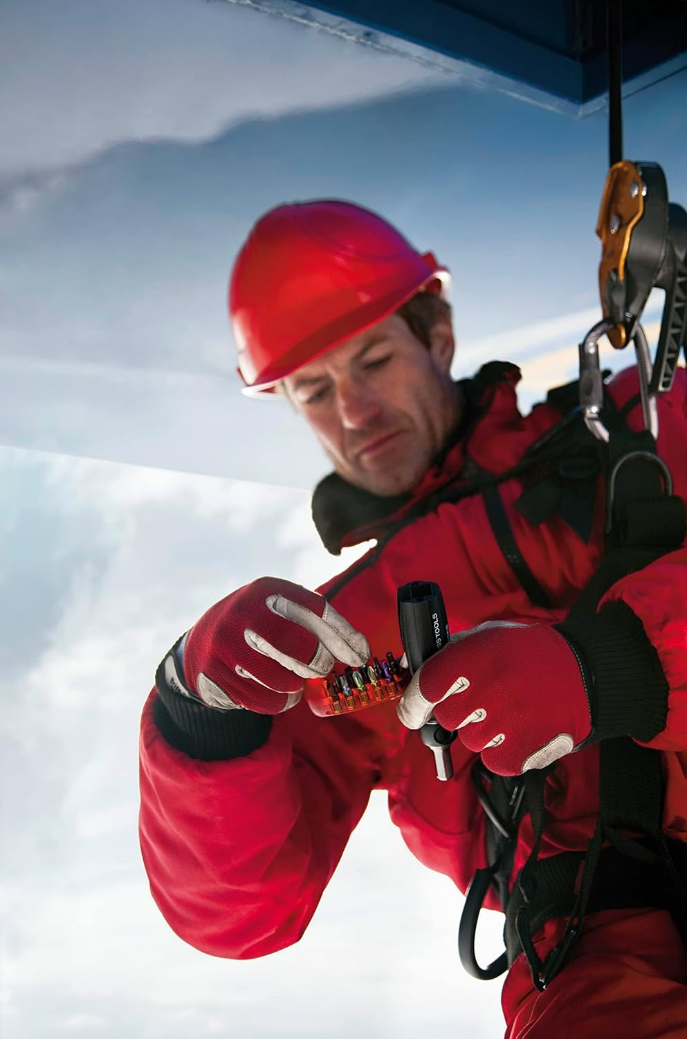 PB Swiss Tools Universal Insider Pro Ratchet for Bits C6 1/4-Inch, 30 Mm Blade Length, Black image number 5