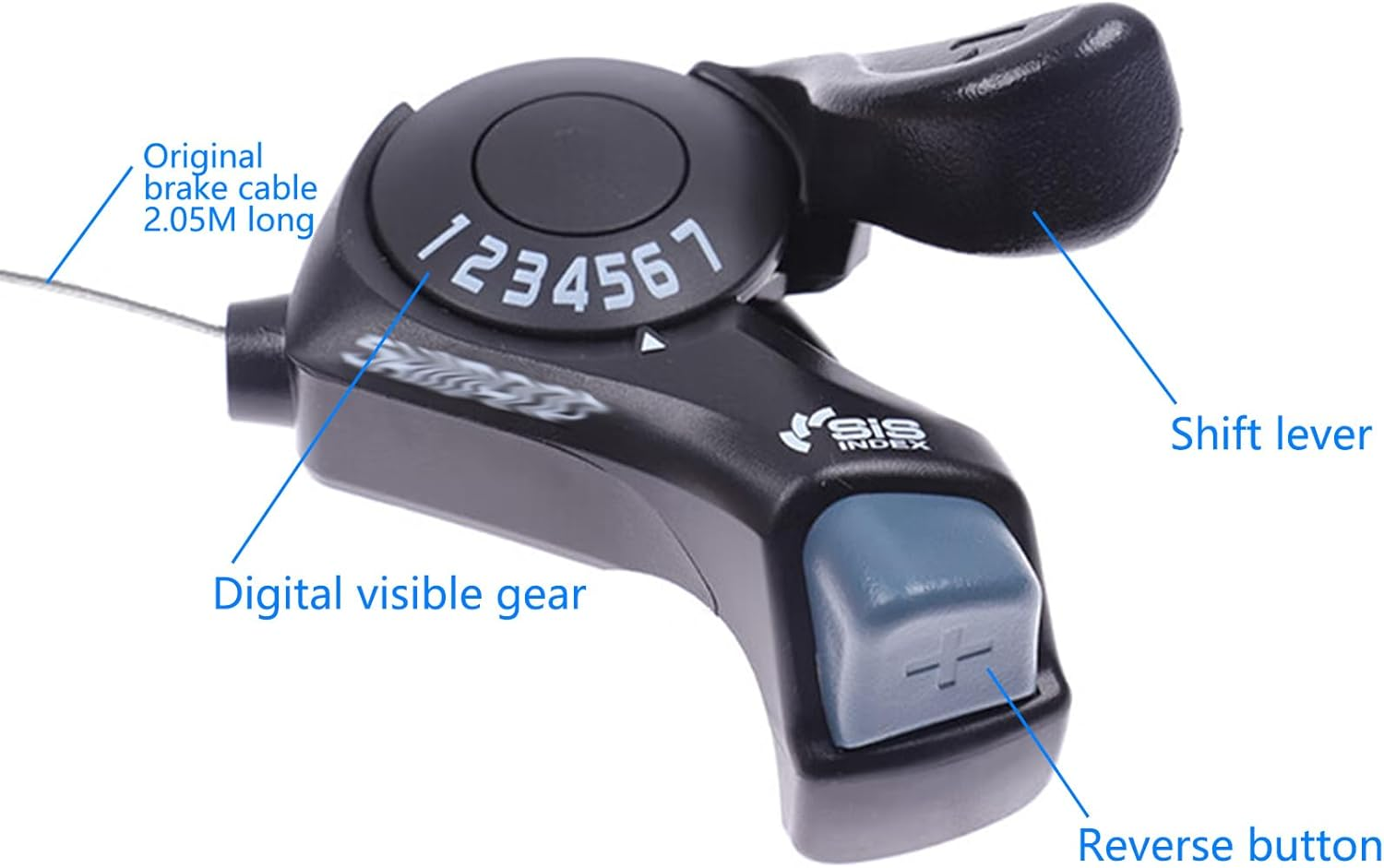 Pair of Bicycle Cycling Gear Shift Lever TX30-7 Split Finger Manual Transmission Shifter Accessories for Mountain BMX Commuter Folding Bikes image number 4