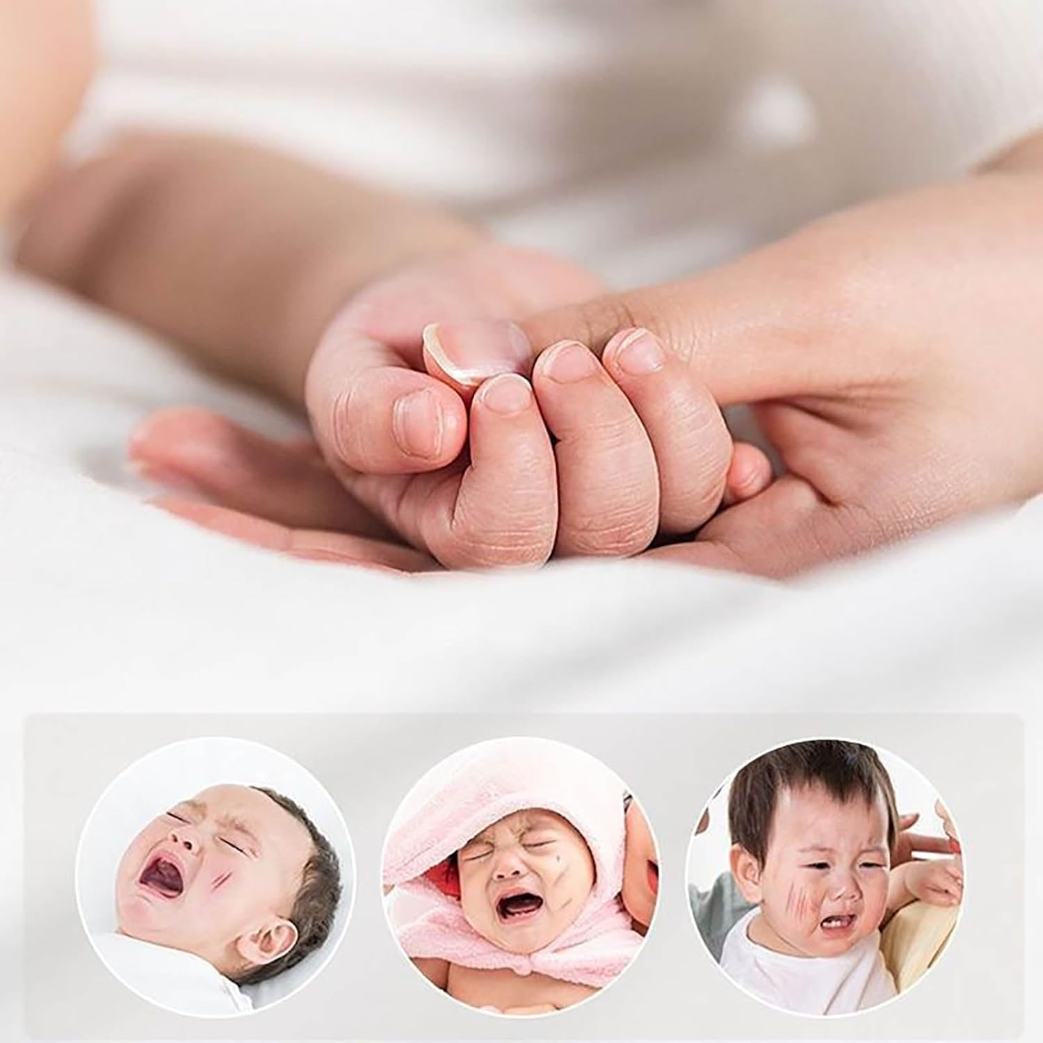 Smart Fingernail Grinder Pro, Universal Automatic Fingernail Grinder, Super Quiet Smart Nail Trimmer with LED Light & 3 Speed Settings, for Baby, Kids, Adults, Seniors (2PCS) - 2Pcs image number 2