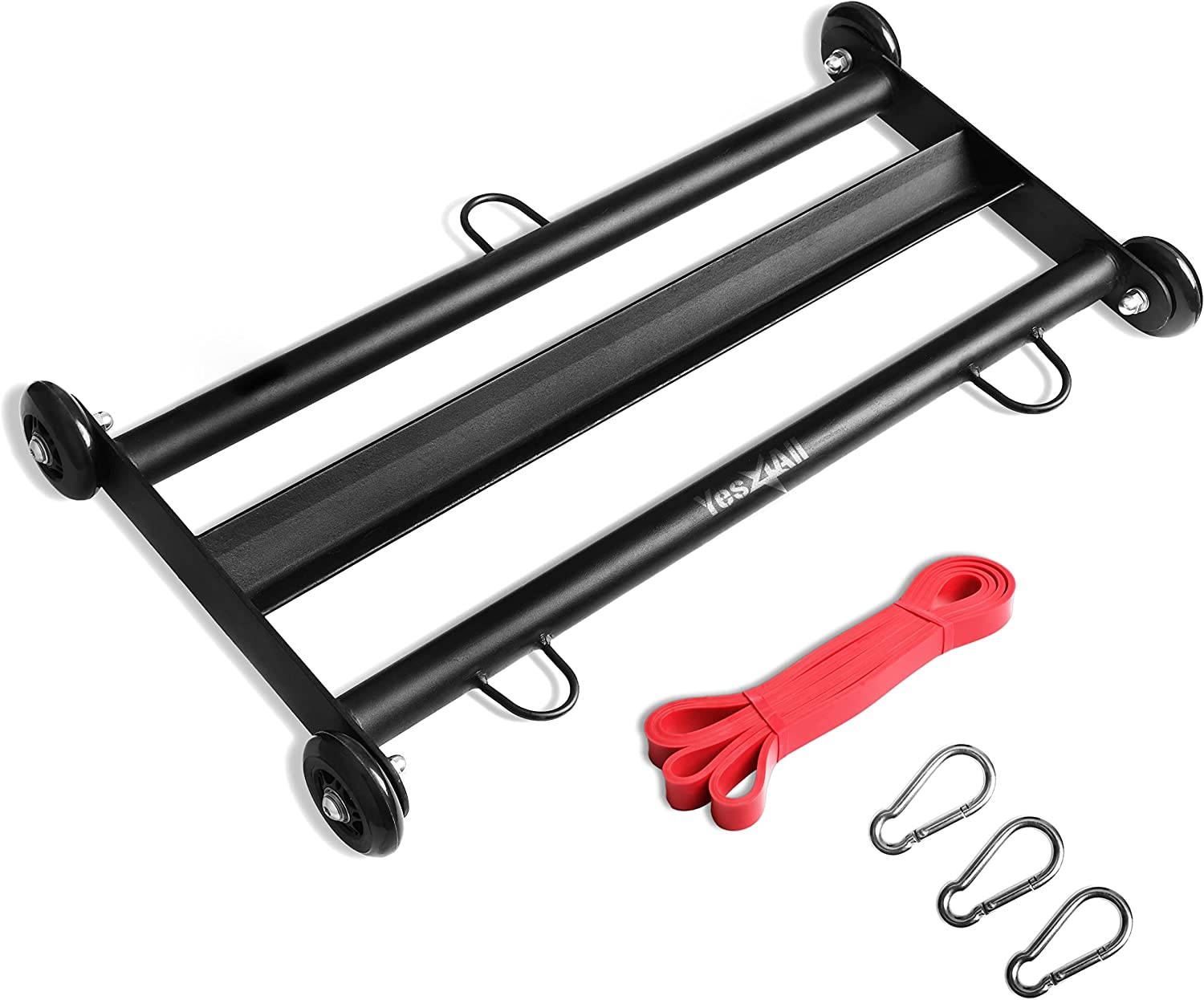 Yes4All Glute Ham Glider, Exercise Wheels for Home Gym Fitness image number 4