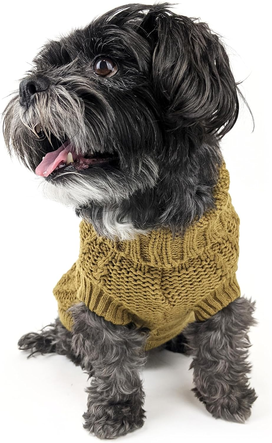 Huskimo French Knit Dog Jumper, Lavender, 33Cm