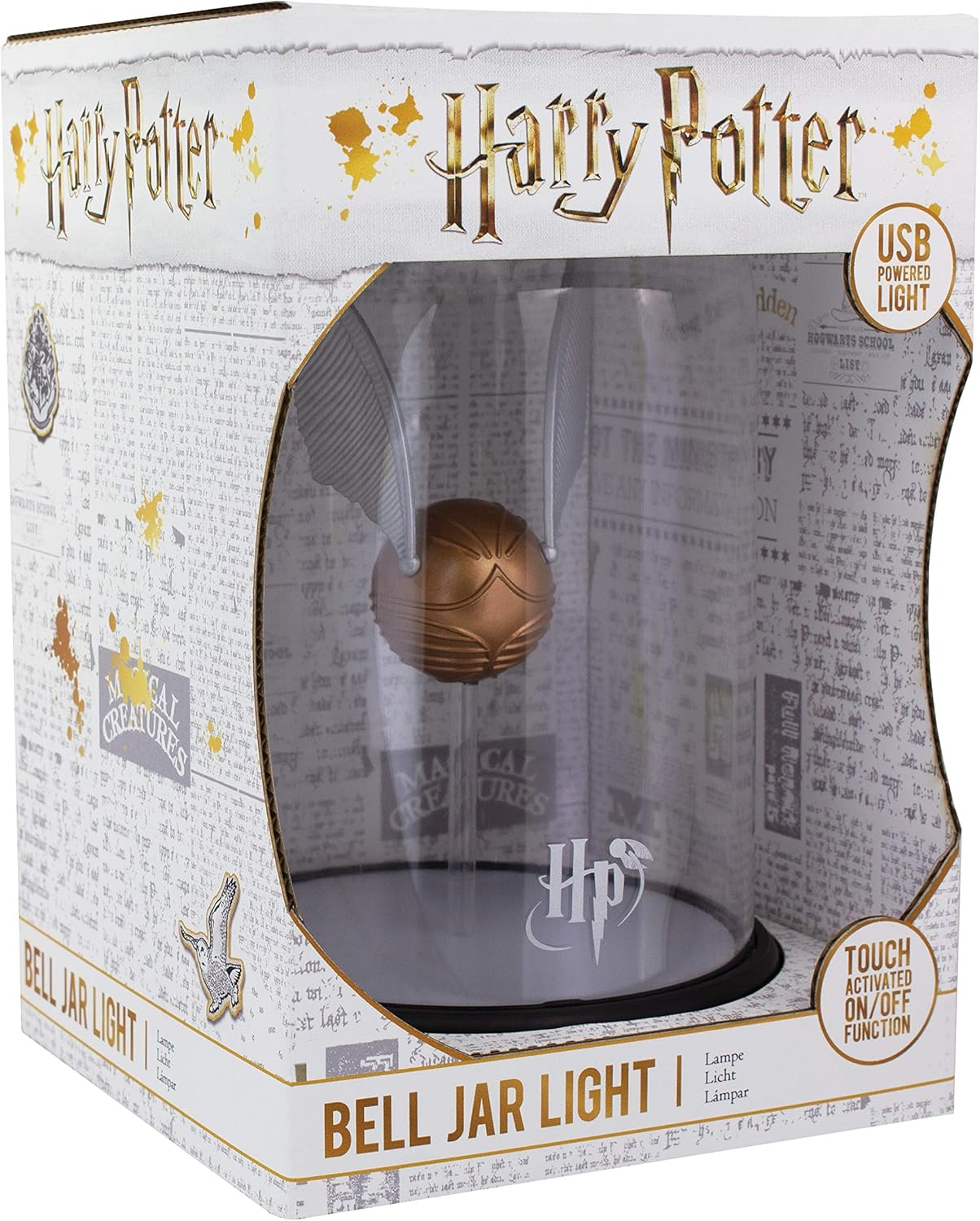 Paladone Harry Potter Golden Snitch USB Table Lamp, 20 Cm Height image number 4