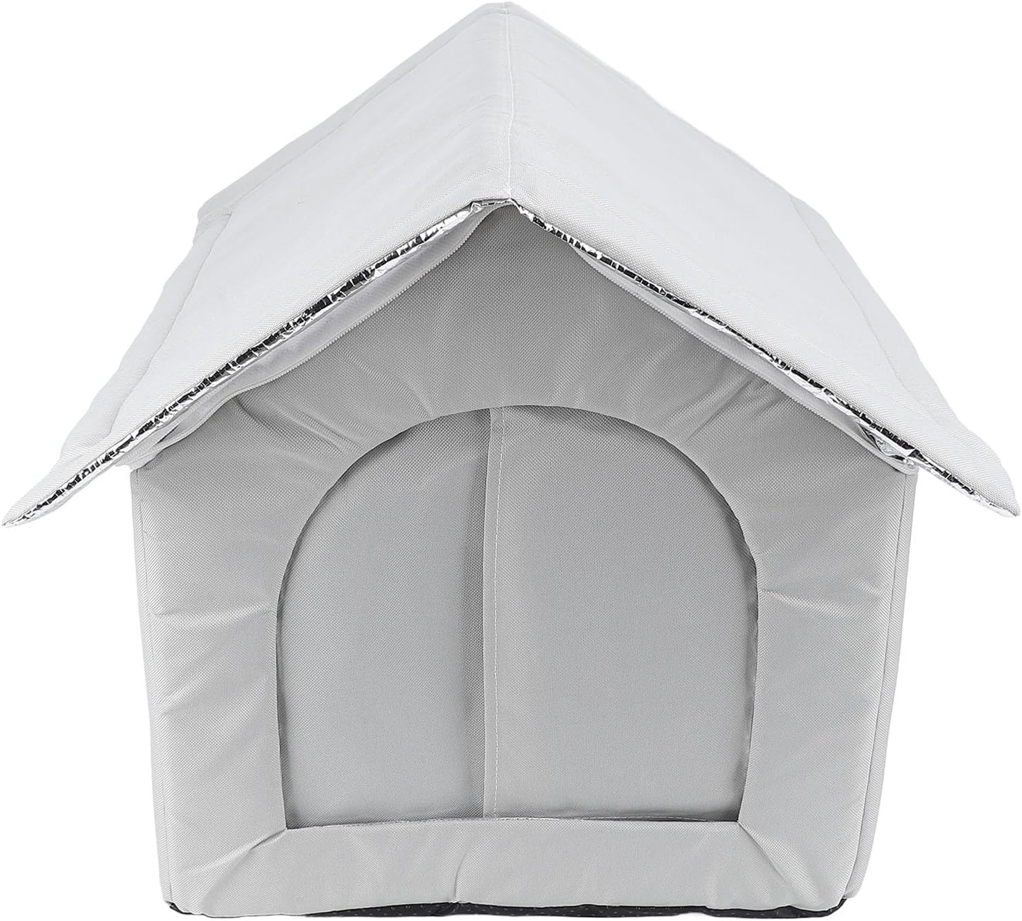 Cat House for Outdoor Cats, Winter Warm Waterproof Insulated Outdoor Cat Shelter, Elevated Outdoor Cat House, Weatherproof Enclosed Tent Insulated Shelter (Gray)