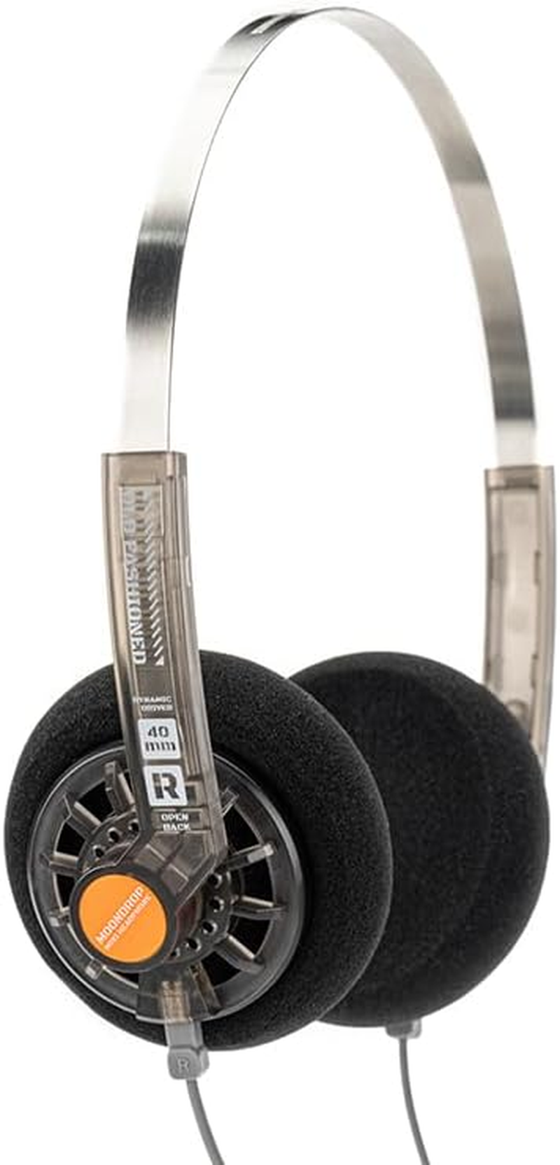 Moondrop Old Fashioned 40Mm On-Ear Headphone with 0.78Mm 2Pin Cable 3.5Mm Plug