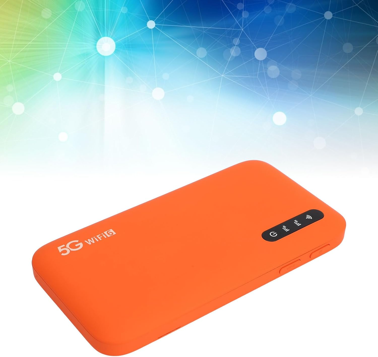 5G Wifi6 Mobile Hotspot Router, Dual Band High Speed Mobile Hotspot Device with SIM Card Slot and Hot Swappable Support 16 Devices 6100Mah Portable Wifi Device for Travel image number 6