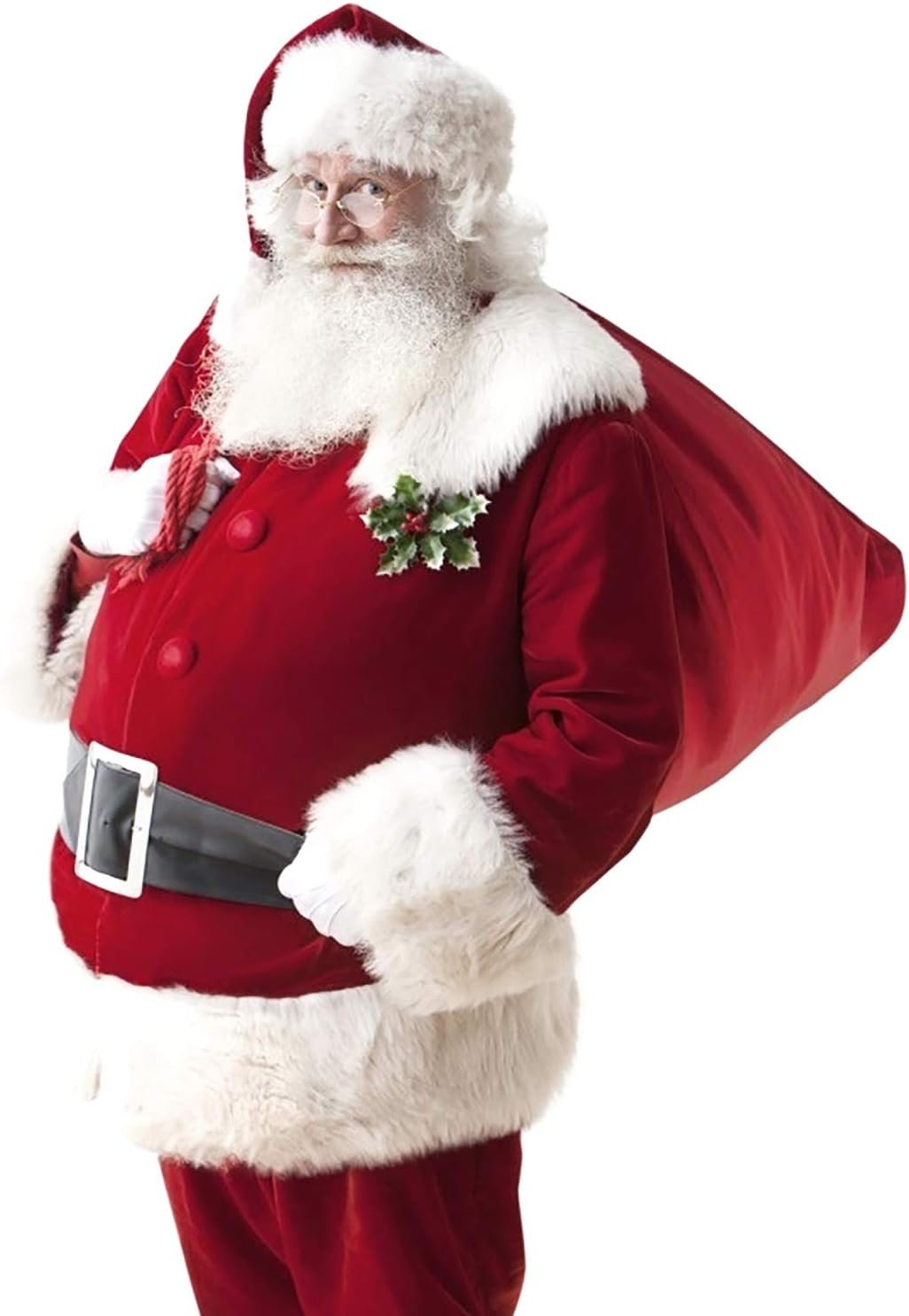 Santa Inflatable Big Belly Pregnant Woman Fake Belly Santa Claus Beer Belly with Mini Inflator Halloween Costume Accessories Christmas Costume Fat Suit Padding