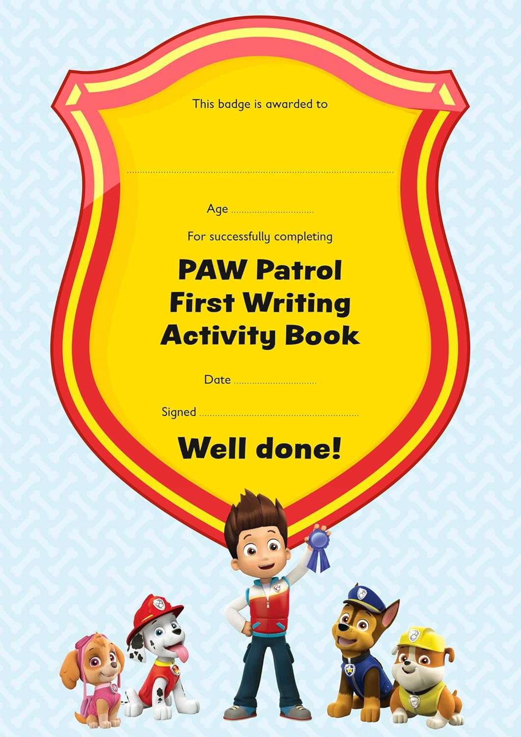PAW Patrol First Writing Activity Book: Have Fun Learning to Read, Write and Count with the PAW Patrol Pups image number 2