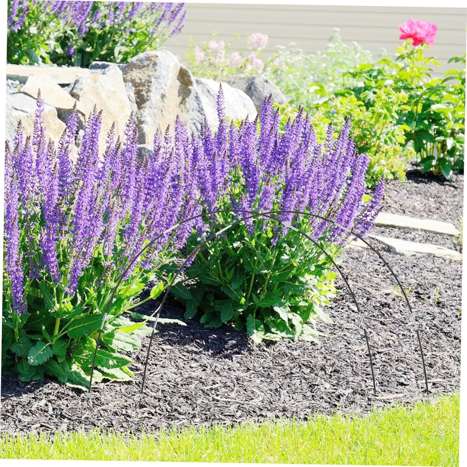 Sosoport Insect Net Bracket Garden Hoops Garden Hoops Raised Bed Protection against Snails Greenhouse Kit Netting Support Greenhouse image number 1