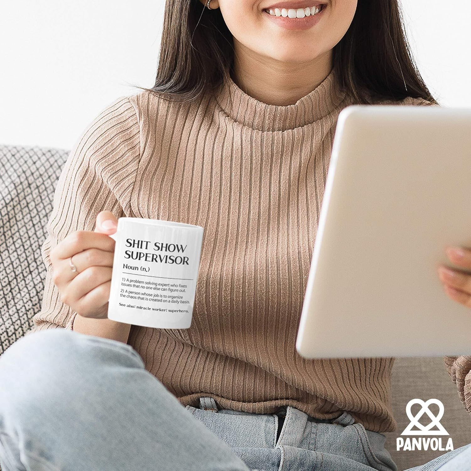 Shit Show Supervisor Definition Mug Coworker Gifts Sarcastic Boss Manager Leader Funny Novelty Drinkware Ceramic Cup 11 Oz White image number 5