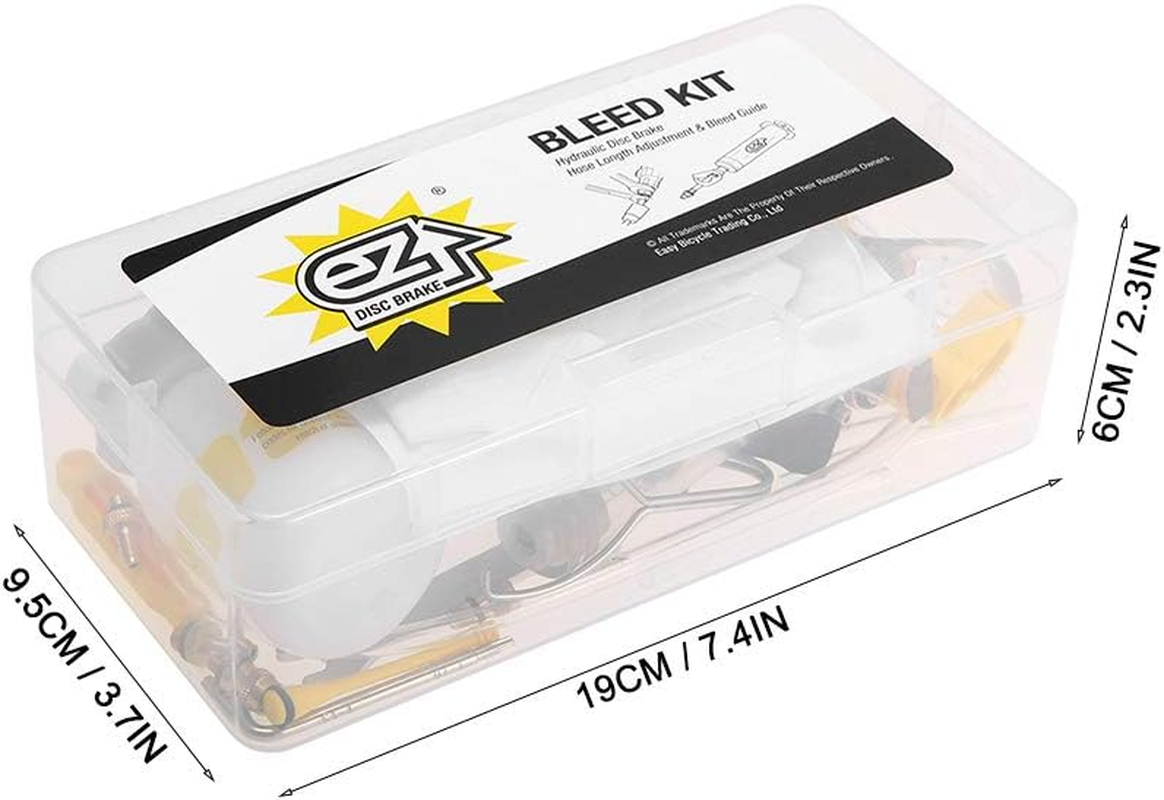 Bike Hydraulic Disc Brake Bleed Tool Bleeder Kit MTB Road Bike Brake Bleeding Kit Bike Mineral Oil Fluid Set Metal Adapter image number 6