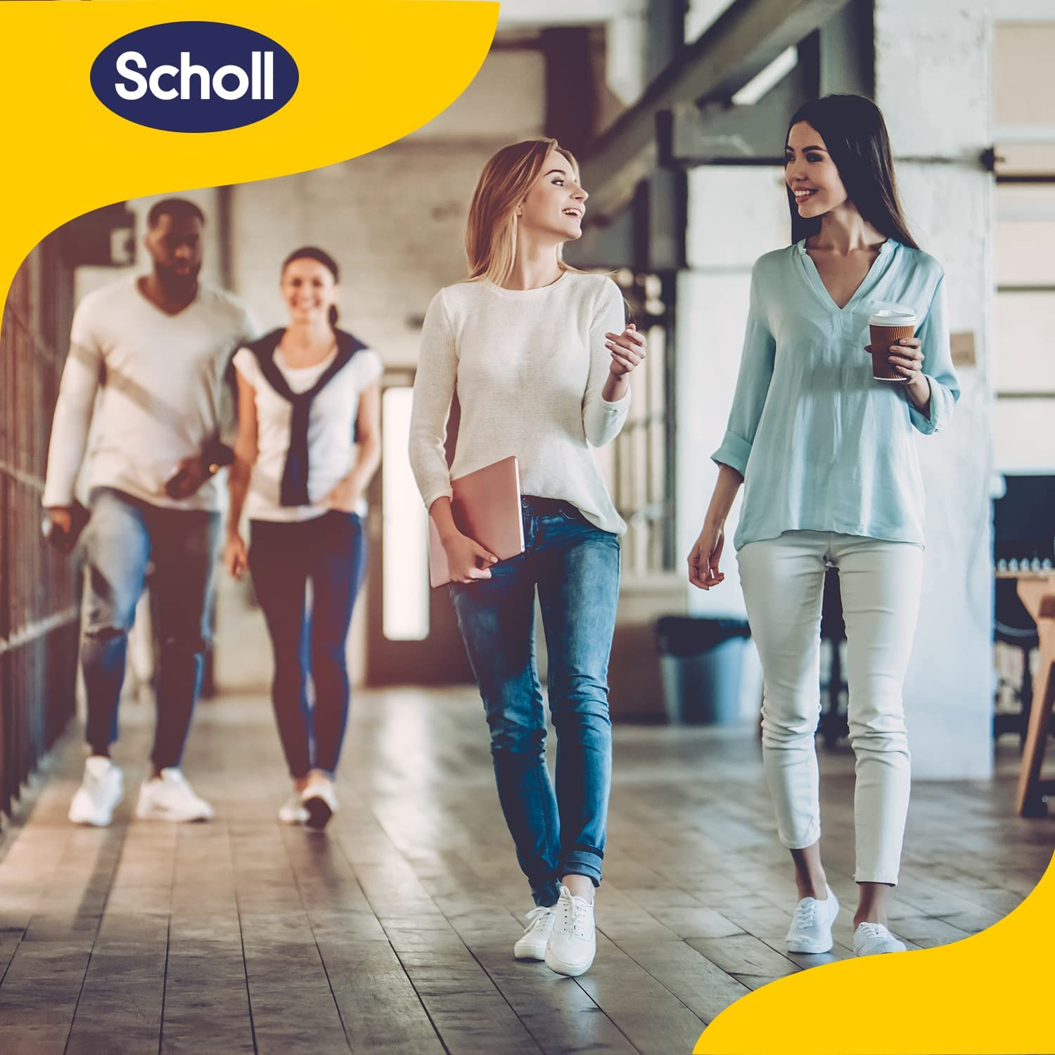 Scholl Gelactiv Insoles for Women Flat Shoes &ndash; All-Day Comfort & Support for Flat Footwear &ndash; Soft Cushioning, Shock Absorption, Breathable Material & Secure Fit &ndash; 1 Count image number 2