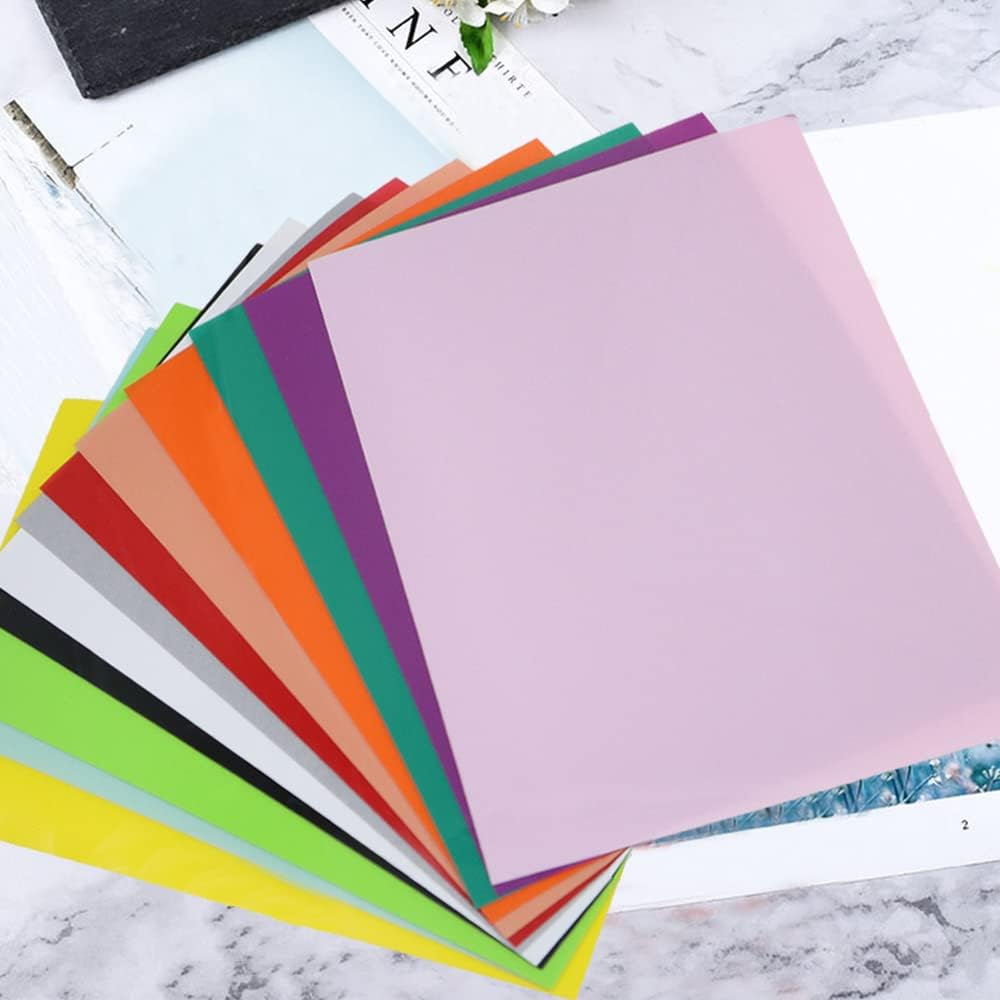 12Pcs Colorful Shrink Films Papers, Heat Shrink Sheets, Shrink Art Paper for Creative Craft, 20X29Cm (Style A)