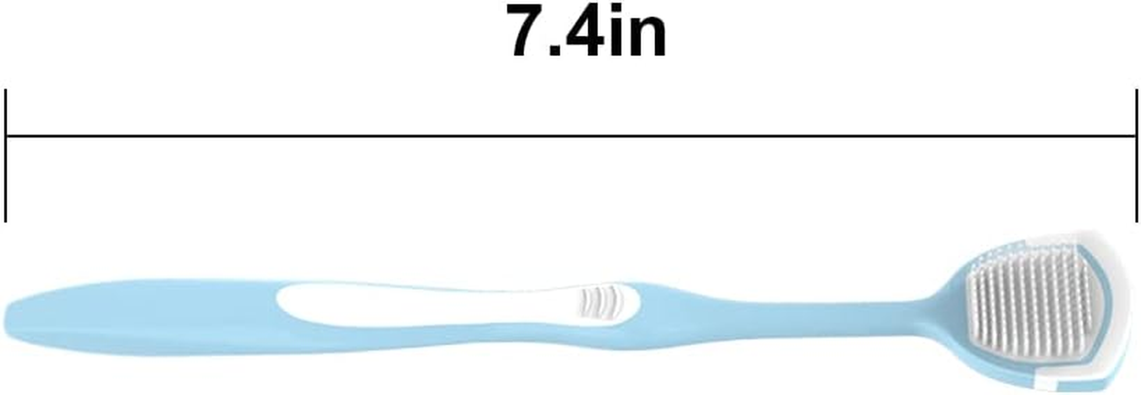 DR PERFECT Soft Tongue Brush Scraper Cleaner Helps Fight Bad Breath Clean Your Tongue without Hurt Pack of 4 (GREEN PURPLE BLUE PINK) - Green Purple Blue Pink image number 4