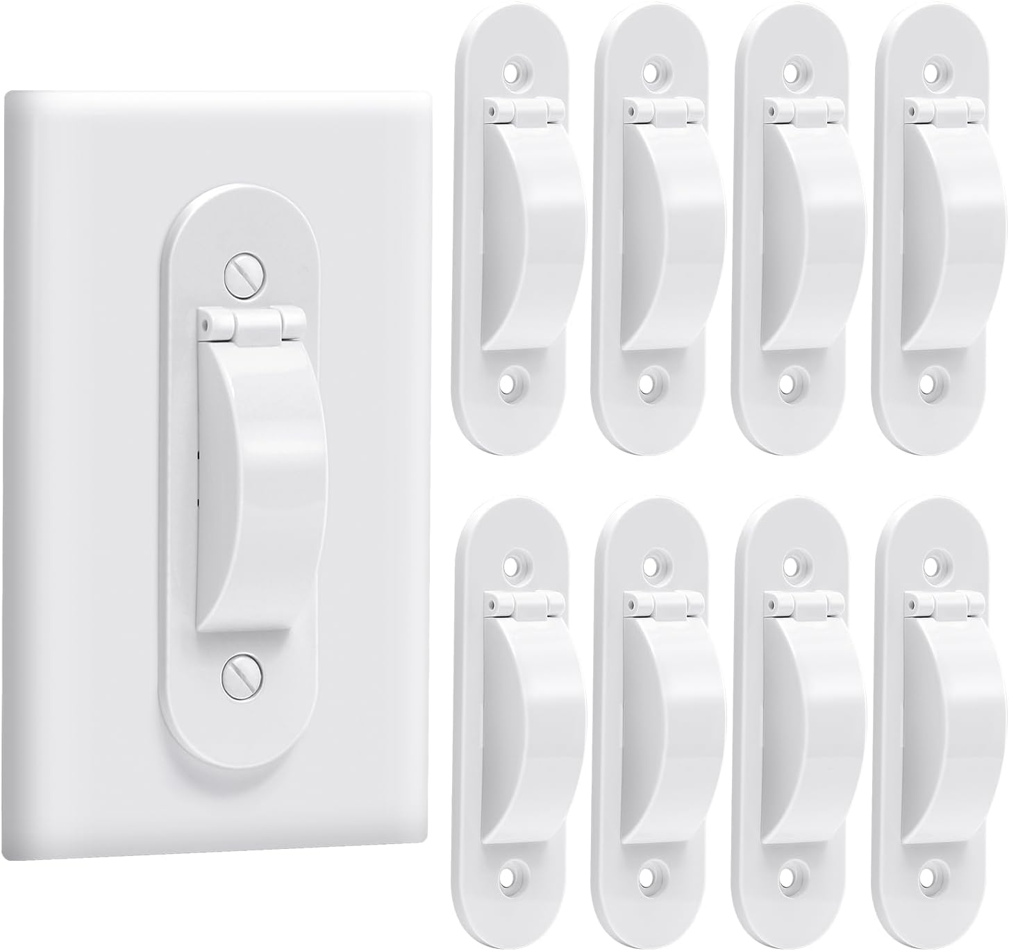 Wall Switch Guard, Child Proof Light Switch Cover Guard | Toggle Style | Light Switch Protection | Keep Toggle Switch in on or off Position | 1 Pack, White