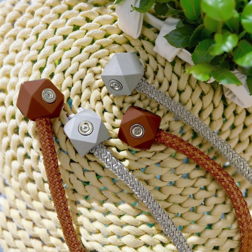 4 Packs Magnetic Curtain Tiebacks for Drapes, H HOME-MART Convenient Drape Tie Backs, Decorative Drape Magnetic Curtain Tie Backs Holdback Holder for Window Draperies,No Tools Required - Grey+Grey image number 6