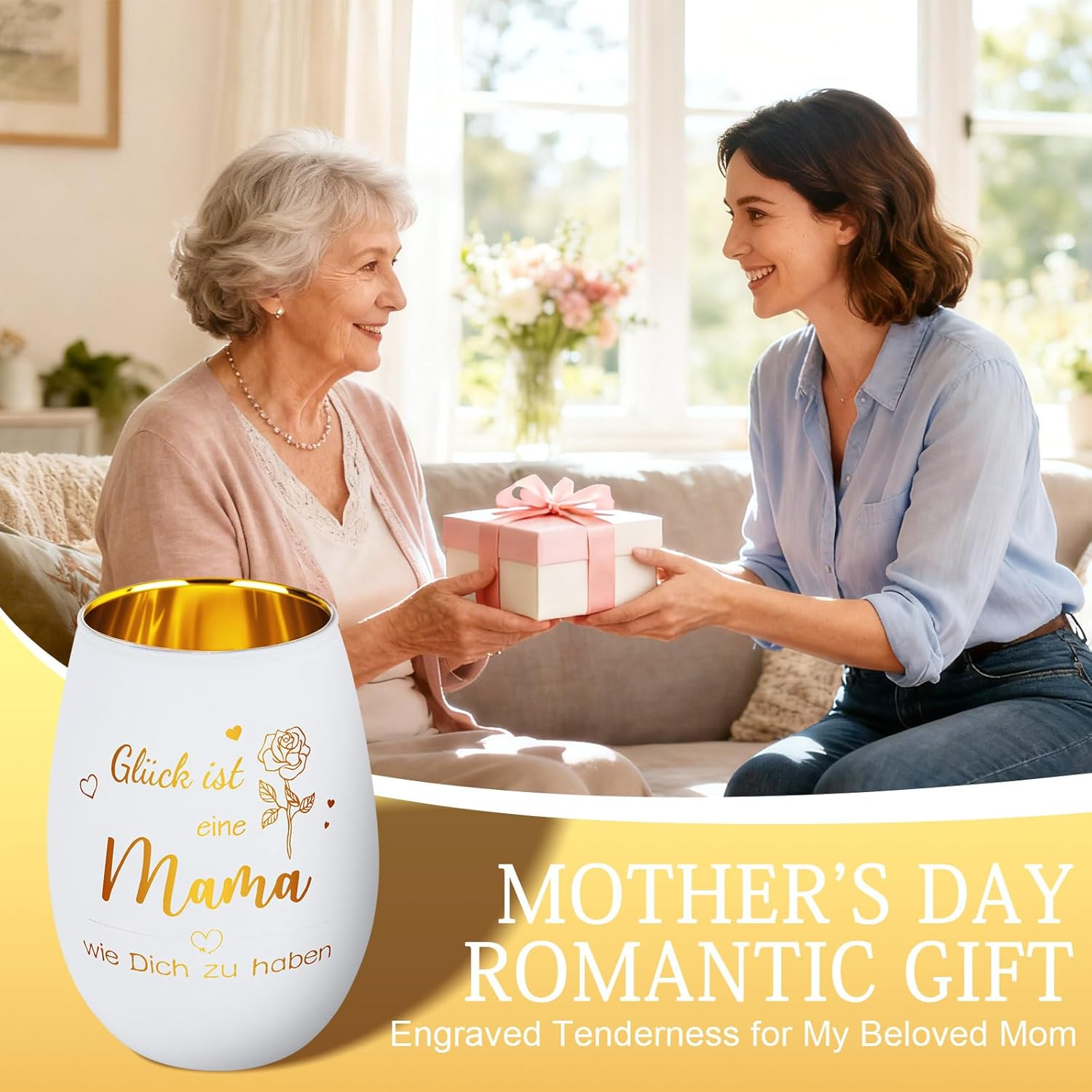 Lantern Mum, High-Quality Engraved Tea Light Holder Gifts for Women, Birthday Gifts for Mum image number 2