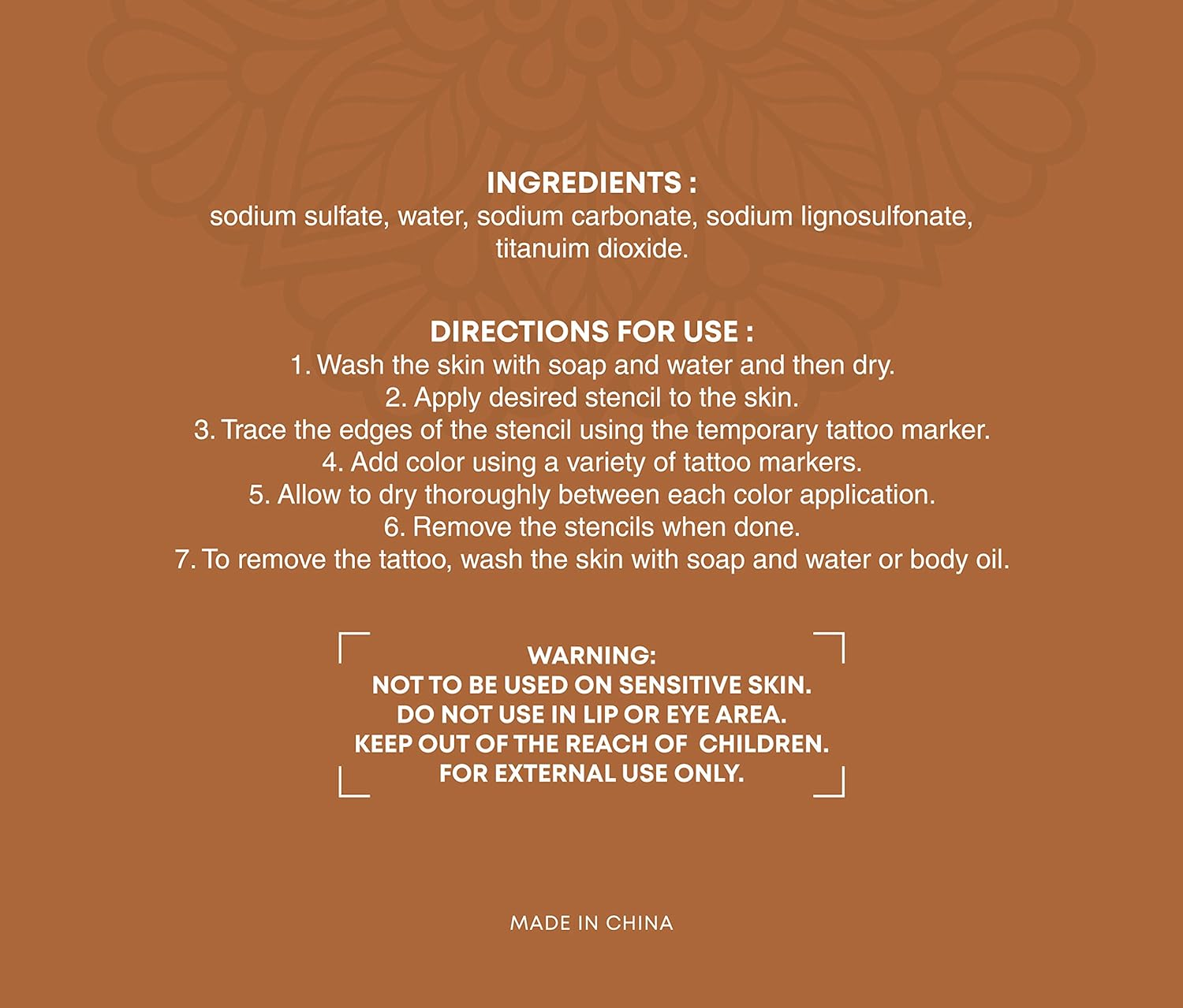 Vanli'S Temporary Tattoo Markers - Stocking Stuffers for Teens, Kids, Adults, Trendy Body Marker, Skin Safe & Colored Ink Tattoo Pens for Body & Face Art with 50 Tattoo Stencil Papers, 13 Pens-Variety image number 4