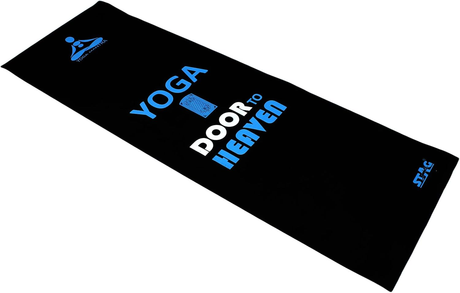 Stag Designer Yoga Mat, 4Mm (Black/Blue/White) image number 2