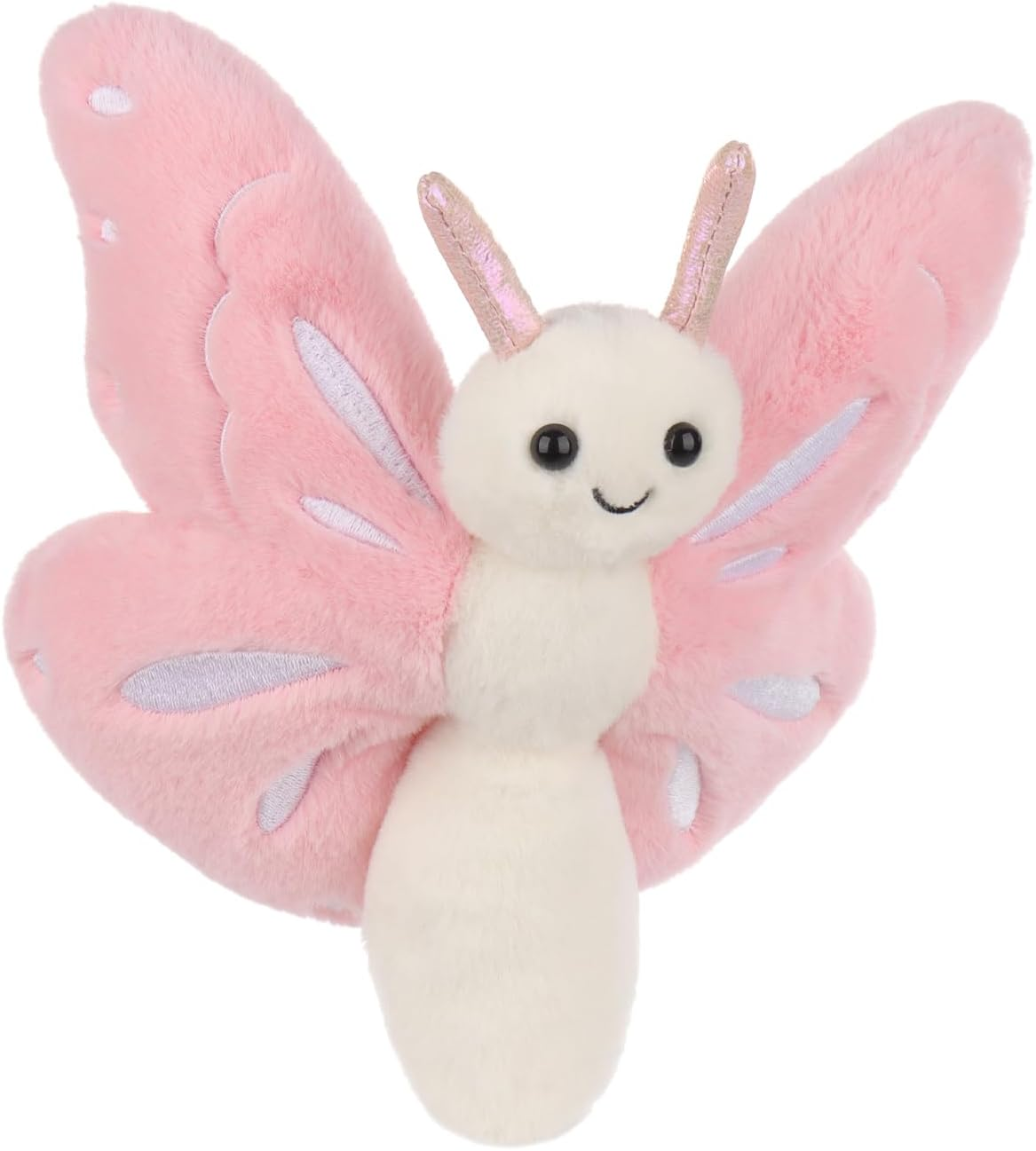 Apricot Lamb Butterfly-Pink Stuffed Animals for Kids, Soft Cute Plush Toys for Baby Girl and Boy, Fluffy Butterfly-Pink 7.5 Inches