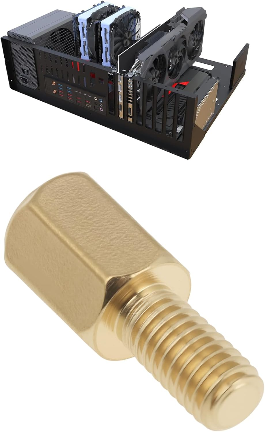 LT Easiyl 30Pcs Case Motherboard Screw Kit M3 PC Motherboard Riser for Desktop Computer