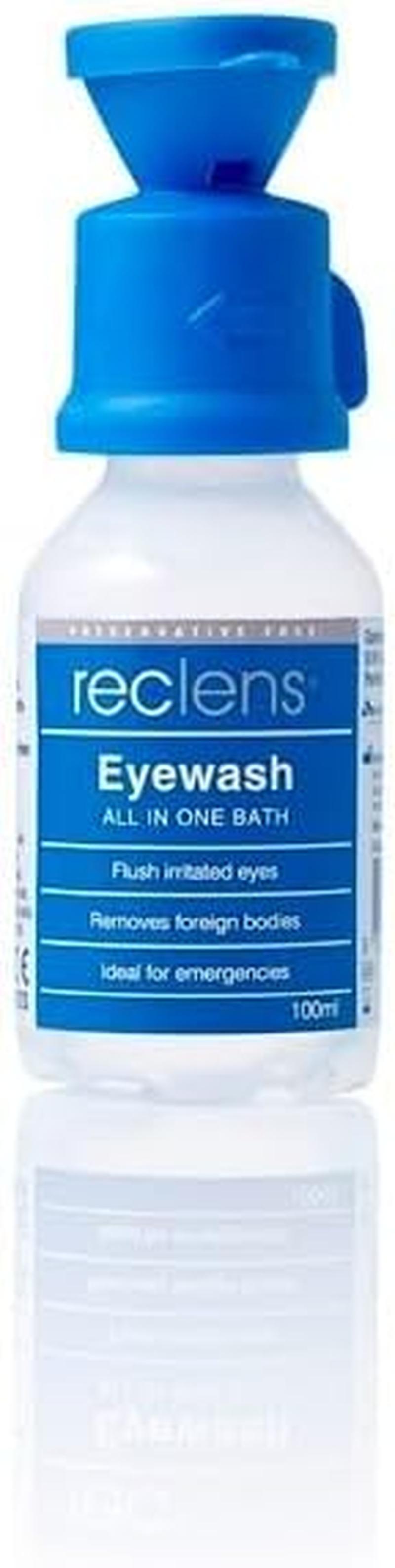 Reclens Eyewash with Eye Cup, 100 Ml