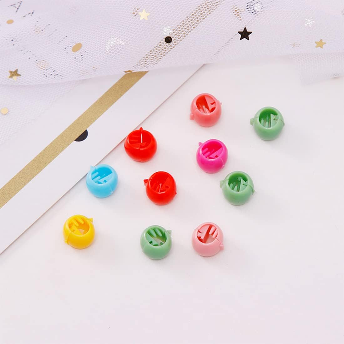 Pack of 40 Hair Clips Colourful Pearl Hair Pins Clamps Small Plastic Hair Clips for Girls Women Accessories image number 5