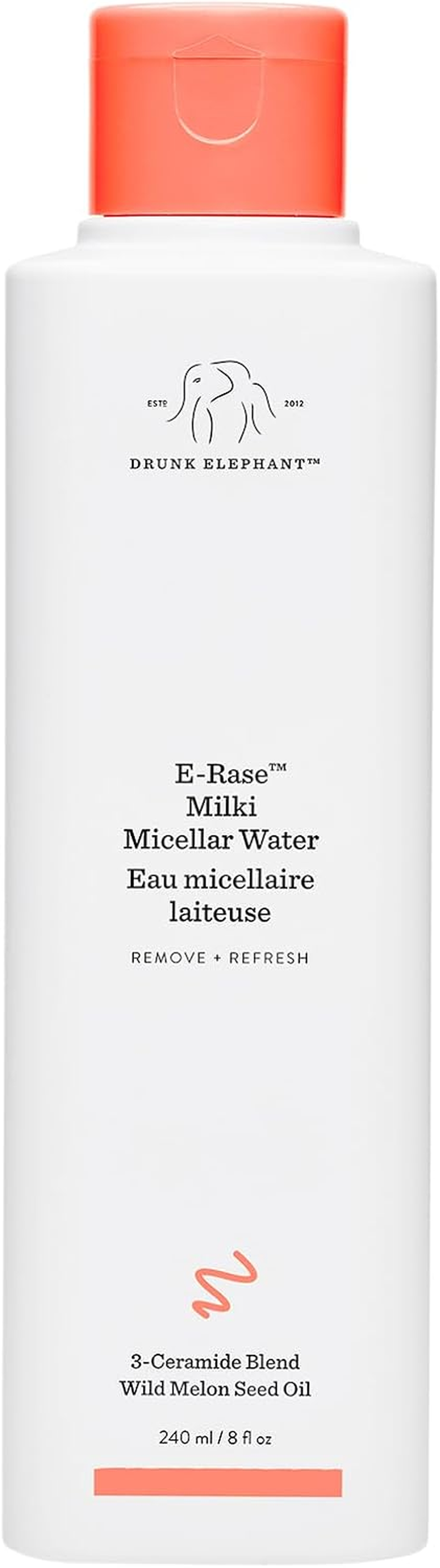 Drunk Elephant E-Rase Milki Micellar Water&ndash; Ultra Mild Formula to Gently Remove Makeup and Bacteria. (8 Oz)
