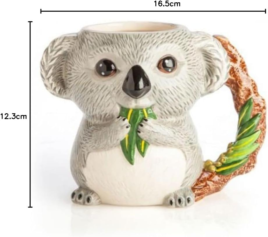 Outback Mates Outback Mates Koala 3D Ceramic Mug Ceramic Mug, Grey, QE-CM_K