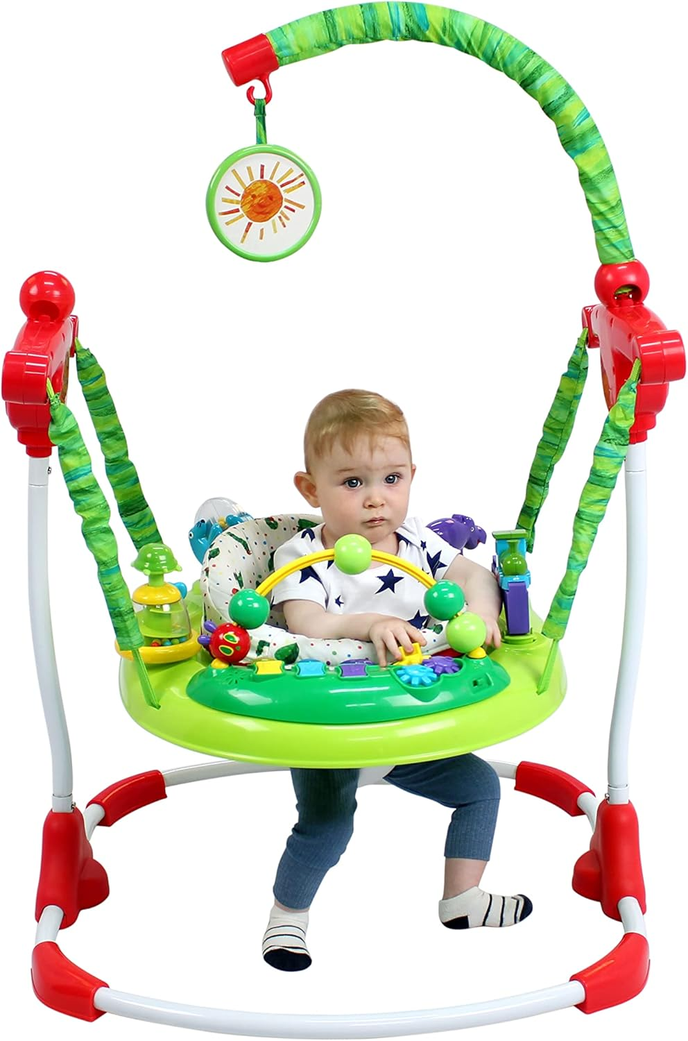 Creative Baby Hungry Caterpillar - Jumper for Baby with 10+ Activities Including Sensory Toys - JPMA Certified and Safe - 360 Spin, Adjustable Height image number 5